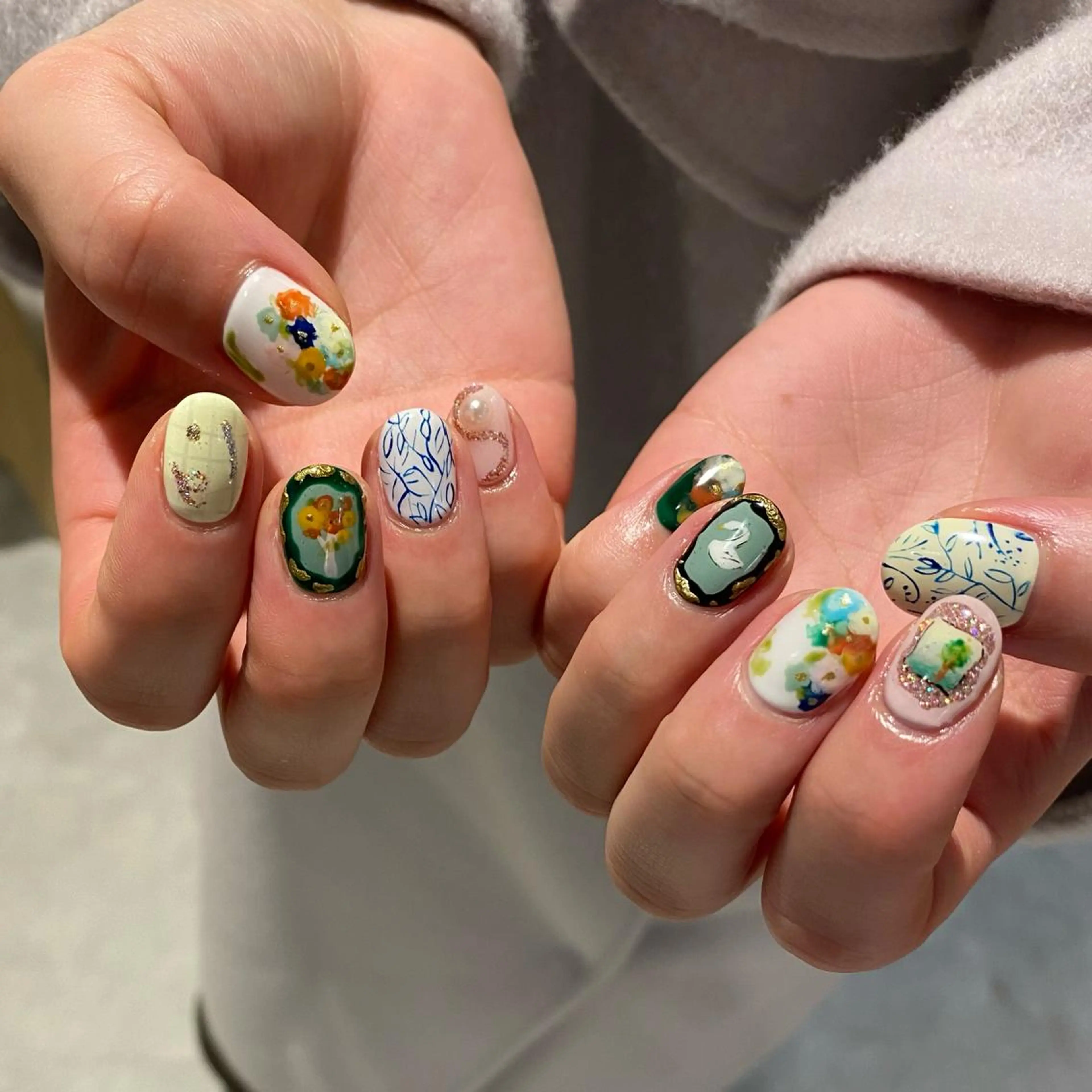 ネイル ニュアンスネイル ハンドネイル RINO AMANE nailのネイルデザイン