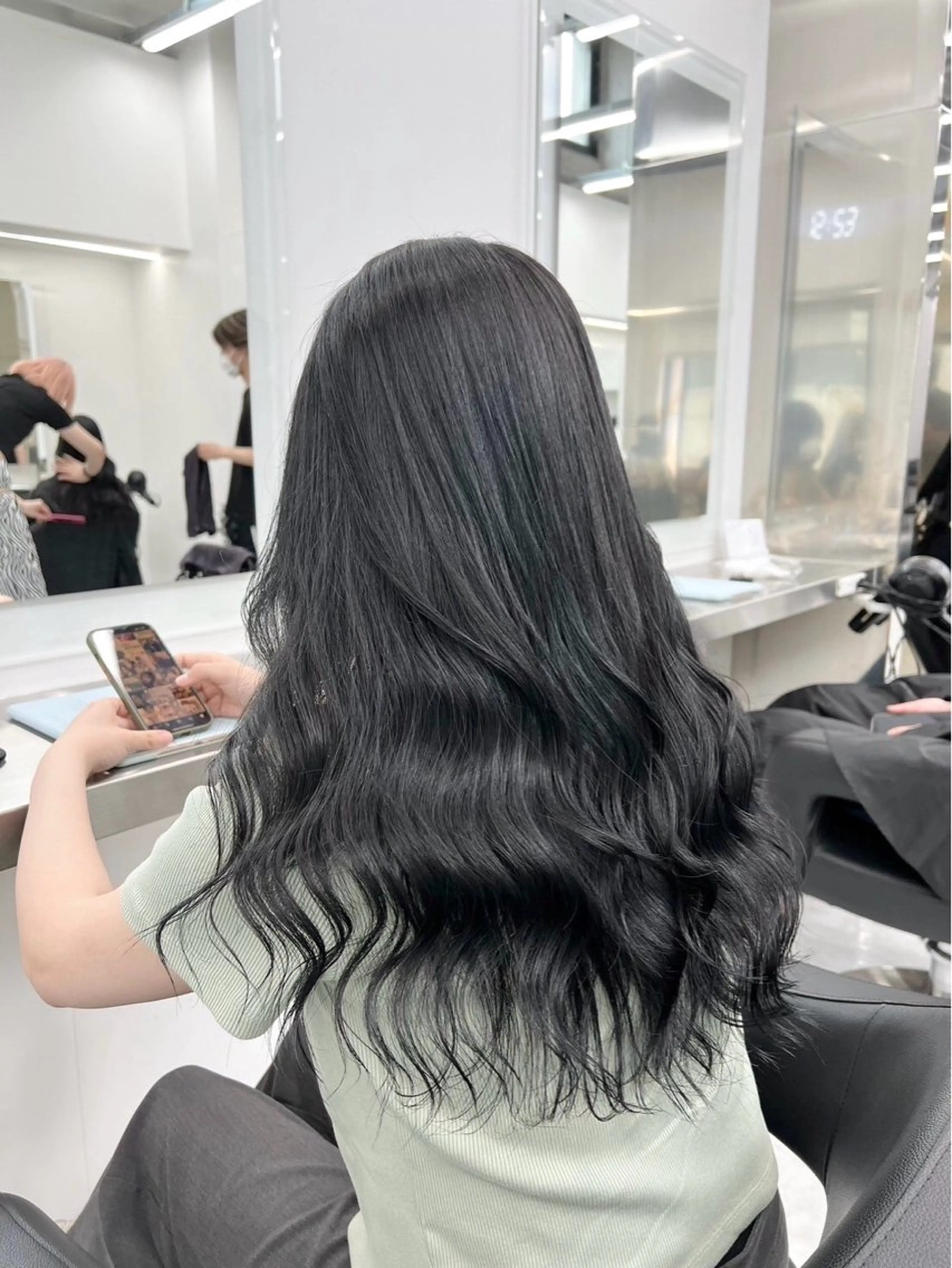 ロング カラー カット ヘアカラー トリートメント ヘッドスパ ヘアセット 表参道♡暗髪^ྀི 艶カラー♡アユミのヘアスタイル