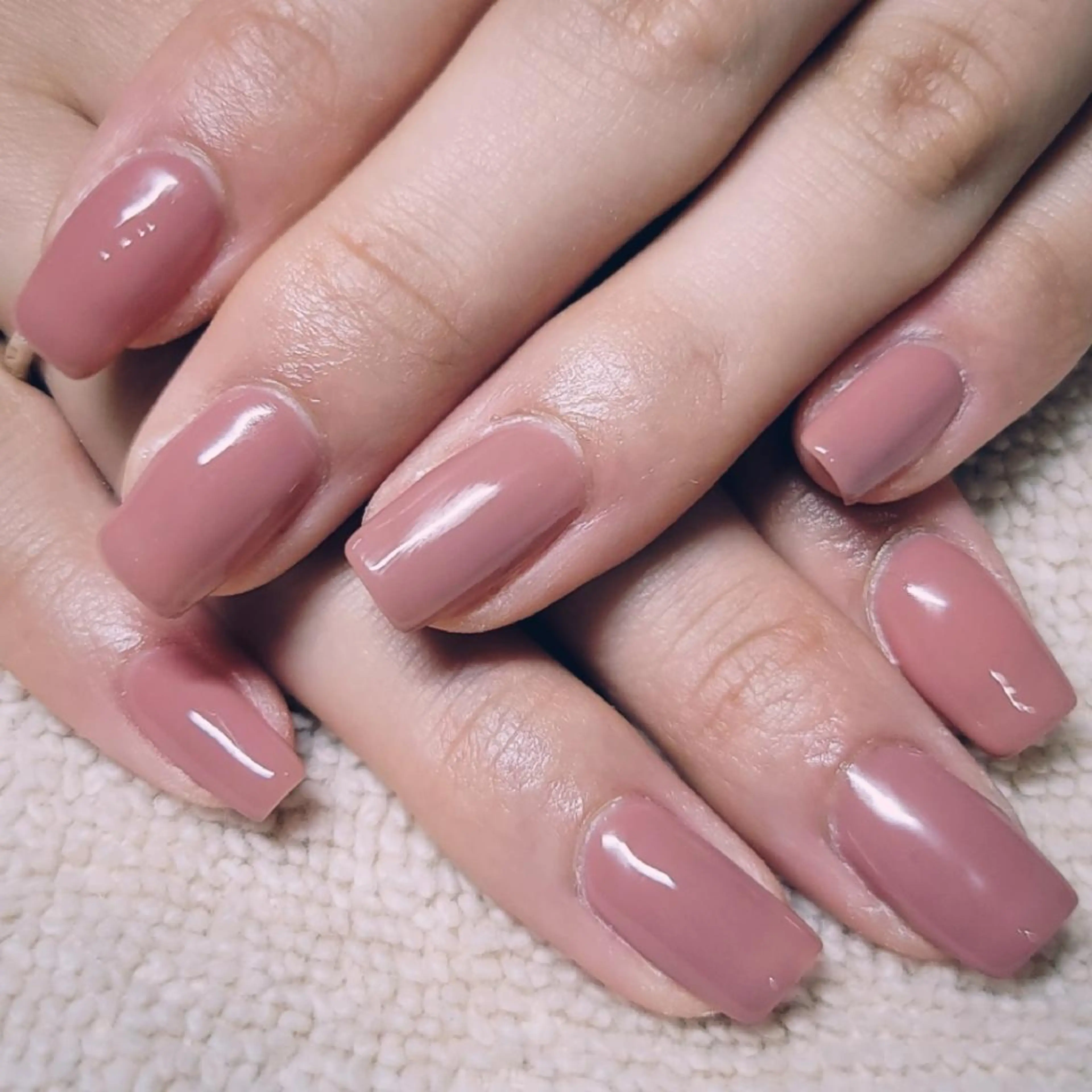 ネイル ワンカラーネイル ピンク ハンドネイル よしだ ひろきのネイルデザイン