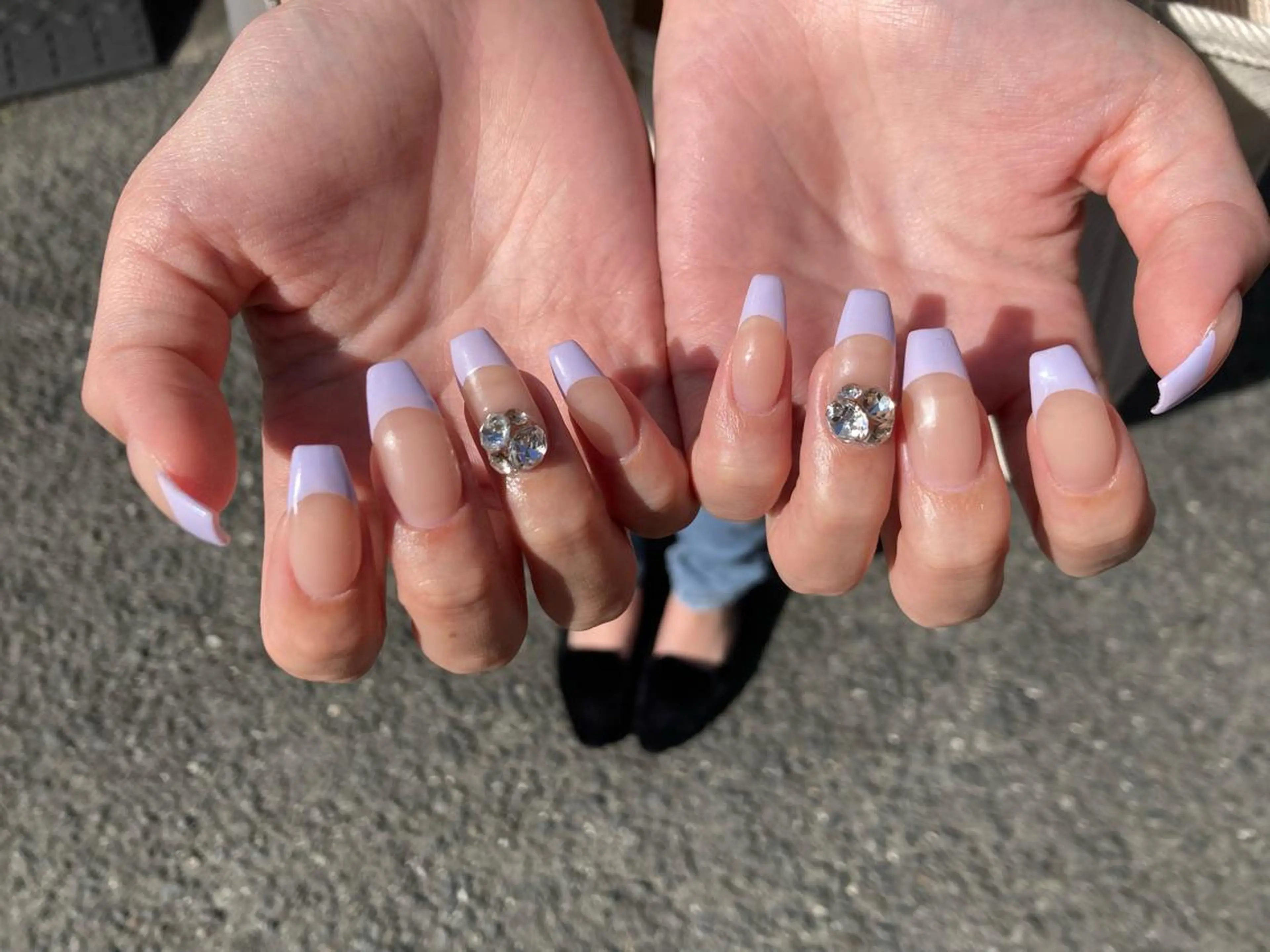 ロング ネイル ハンドネイル フットネイル ✴︎ Delightのネイルデザイン