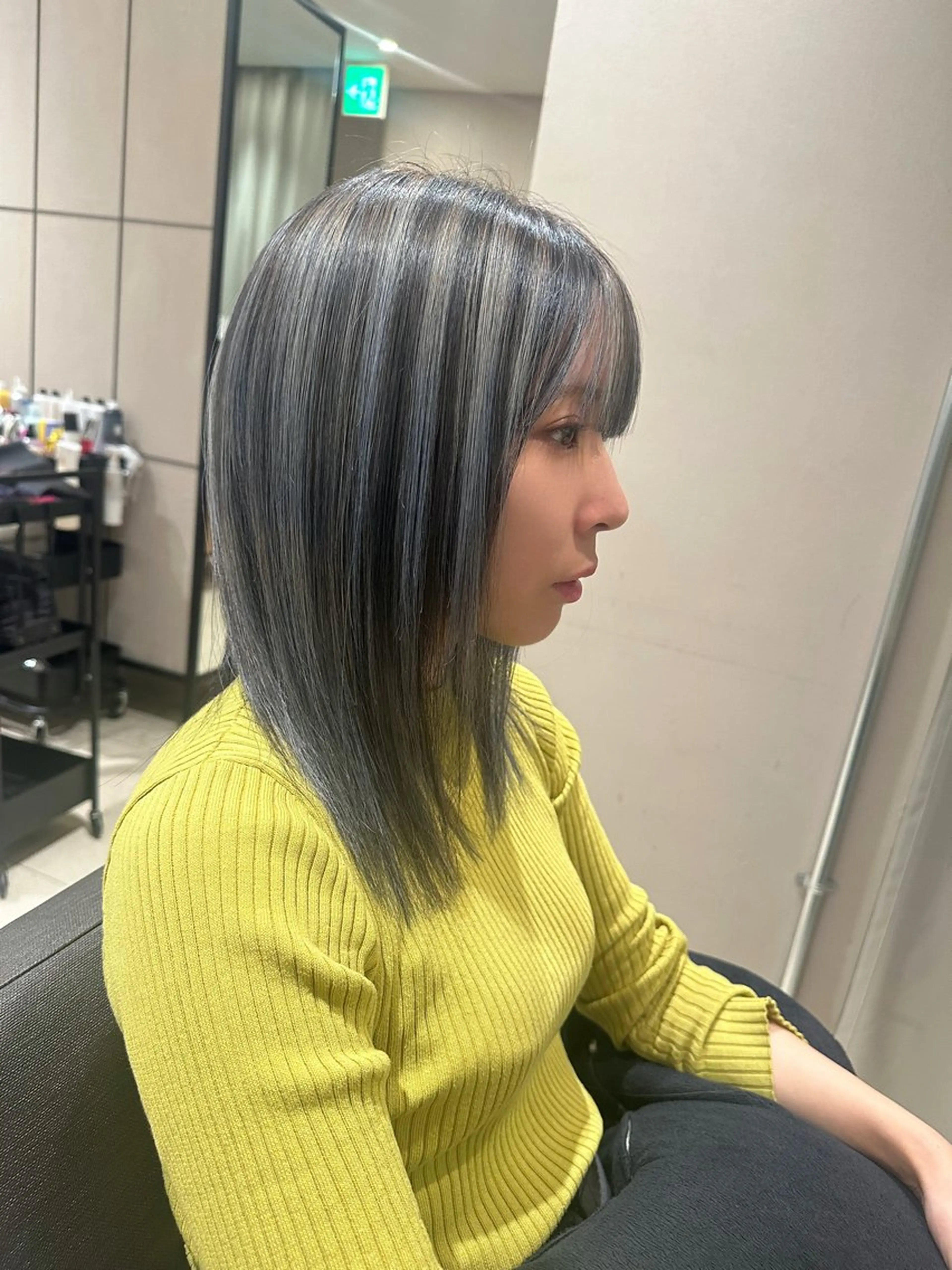 ミディアム ハイライト カット ヘアカラー トリートメント VIVIE【ヴィヴィ】所属・髪質改善/韓国風 レイヤー/田村祐樹のヘアスタイル