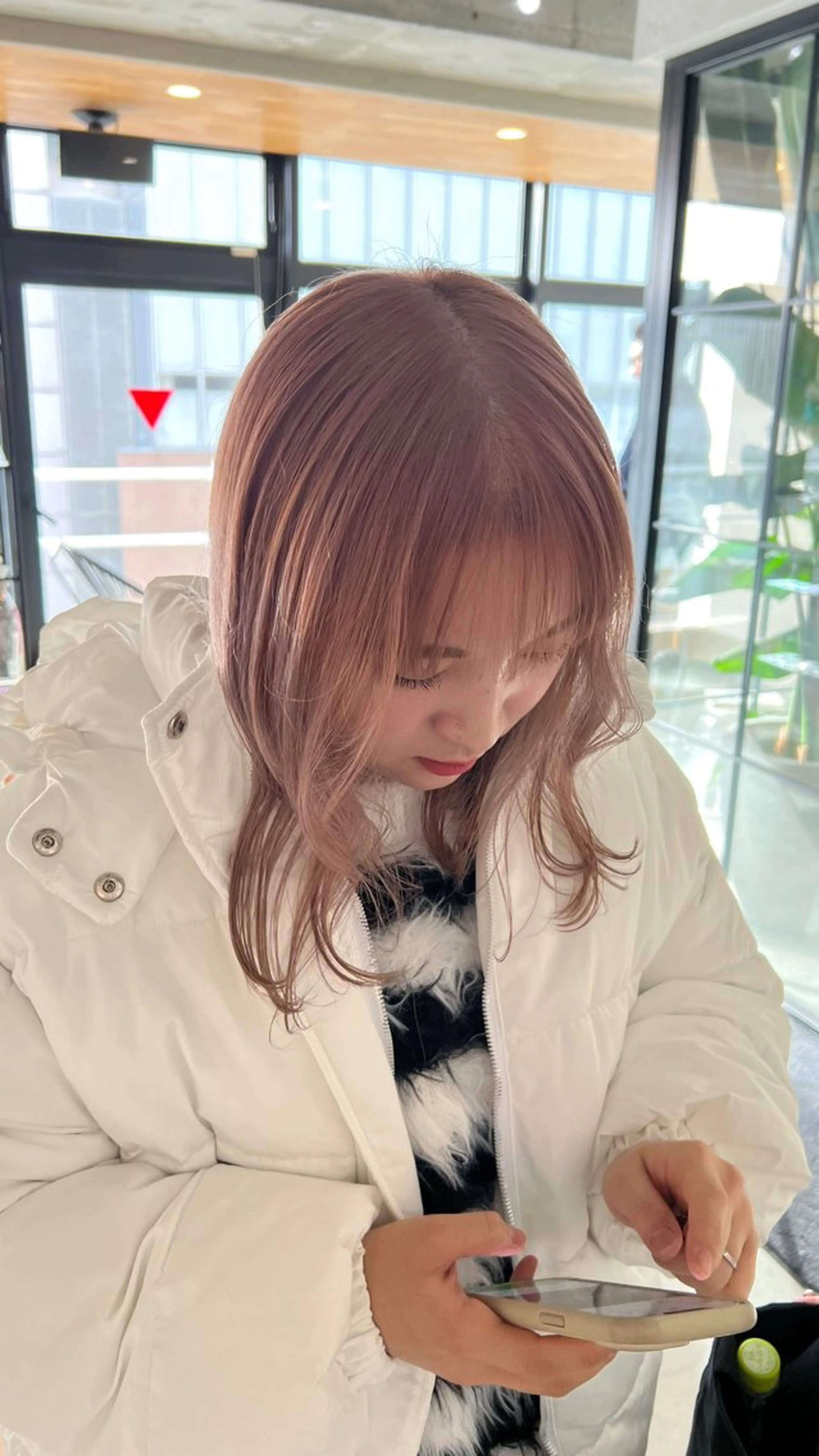 ミディアム カット ヘアカラー トリートメント ベージュカラー🕊️ 新潟駅/谷口大海のヘアスタイル