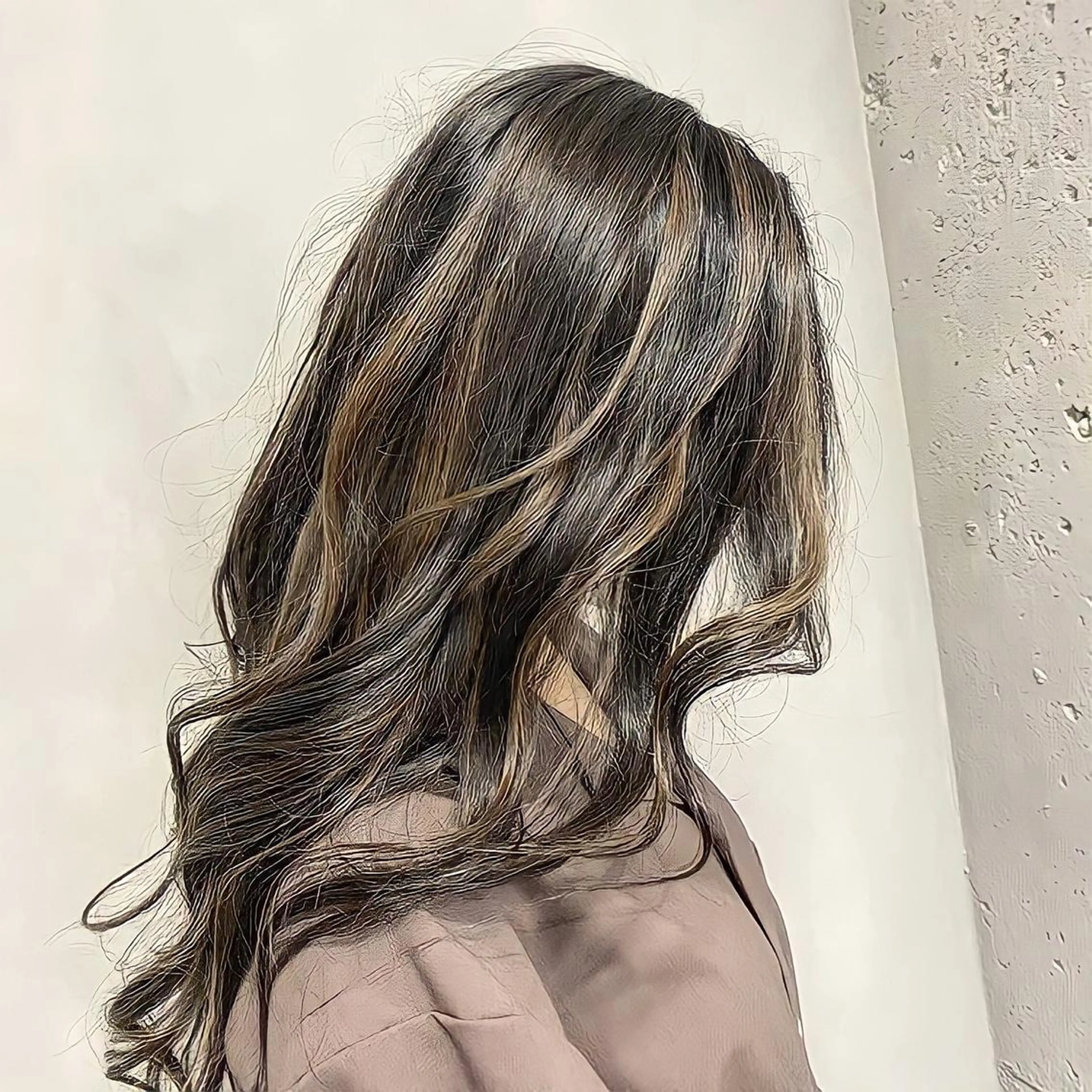 ロング カラー カット トリートメント 髪質改善/縮毛矯正 レイヤー/松川匠のヘアスタイル