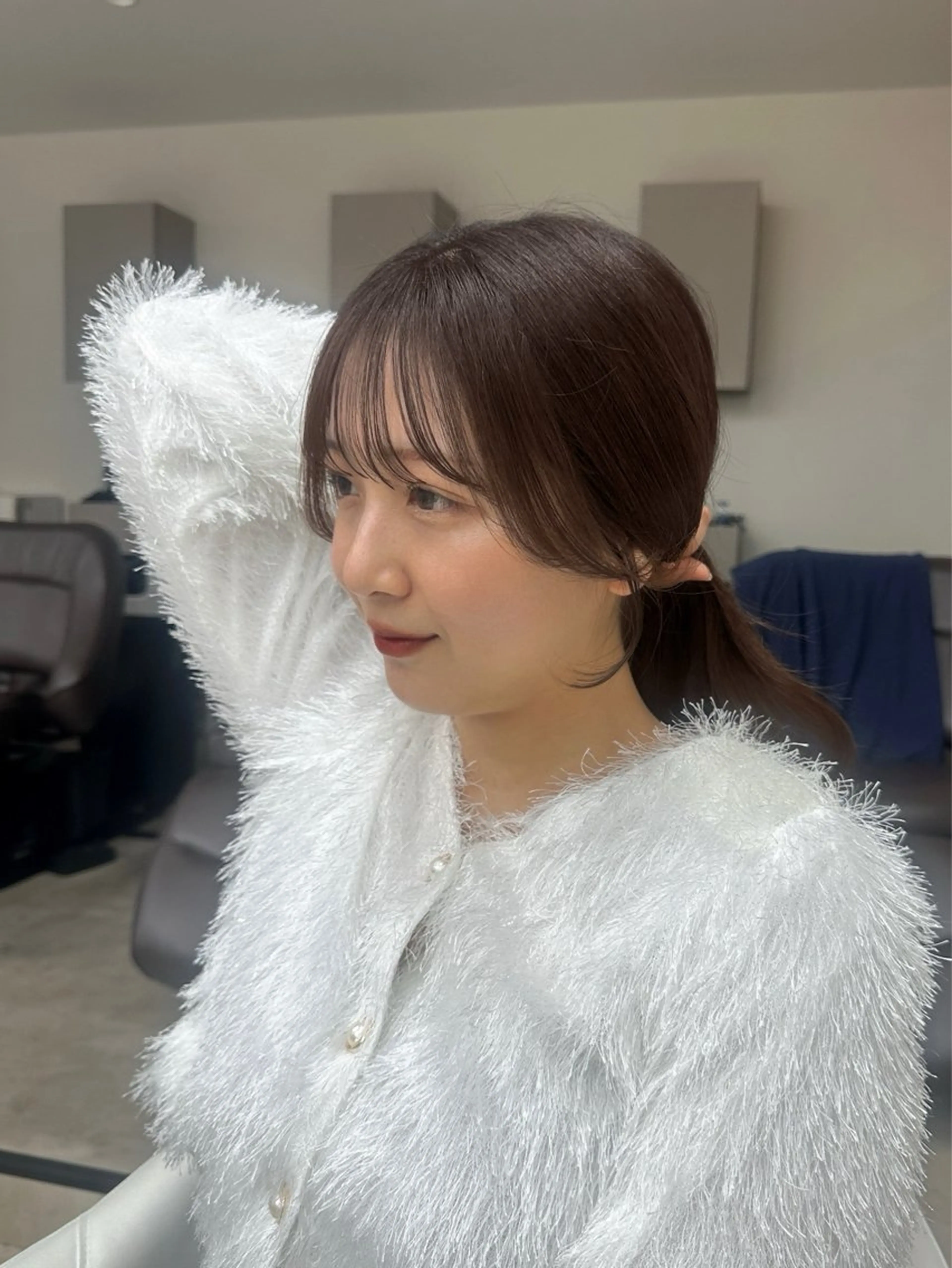 ミディアム カラー カット ヘアカラー Aura所属・丸山 心 / 艶カラーのヘアスタイル