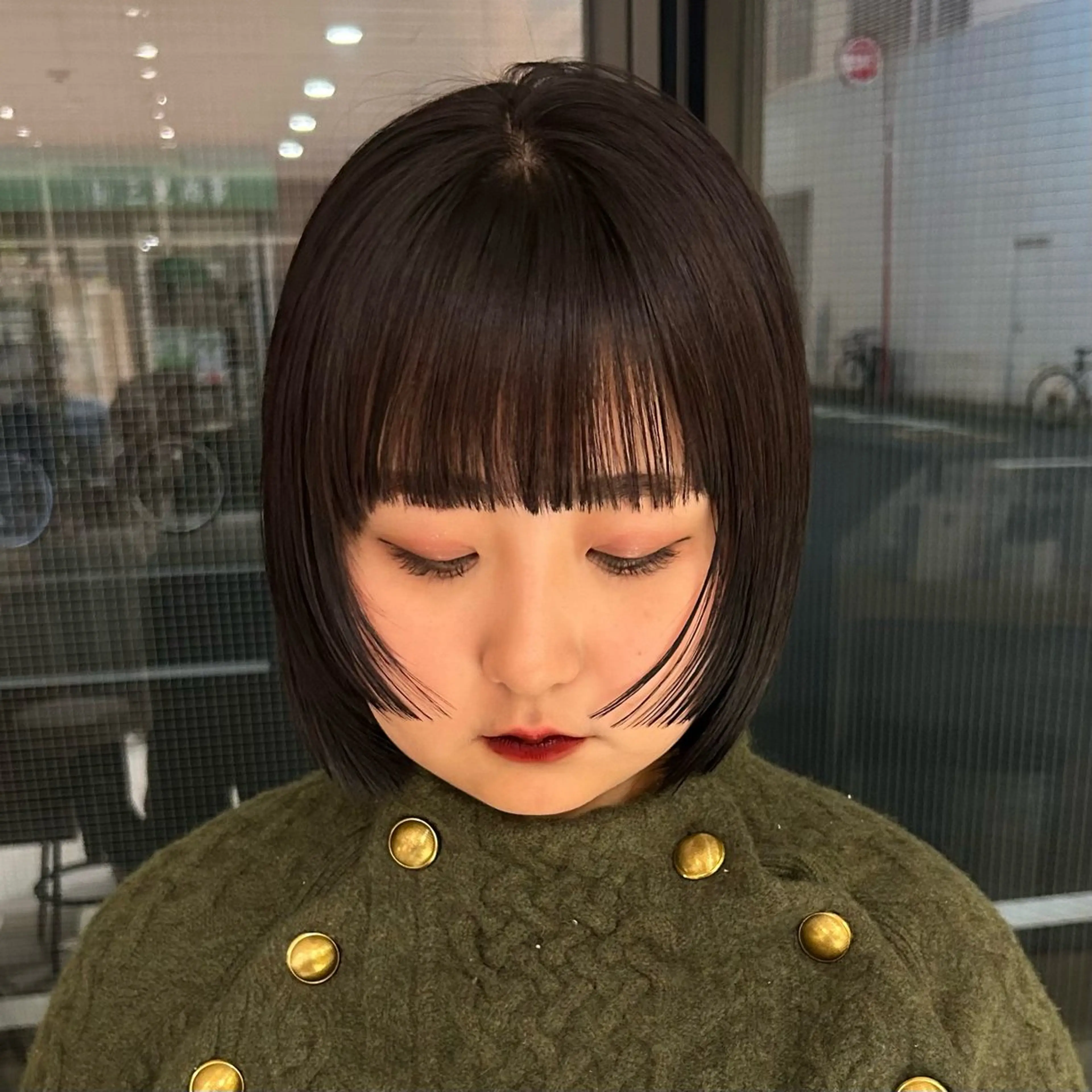 🫧ワンカラー＋顔周りカット🫧の写真