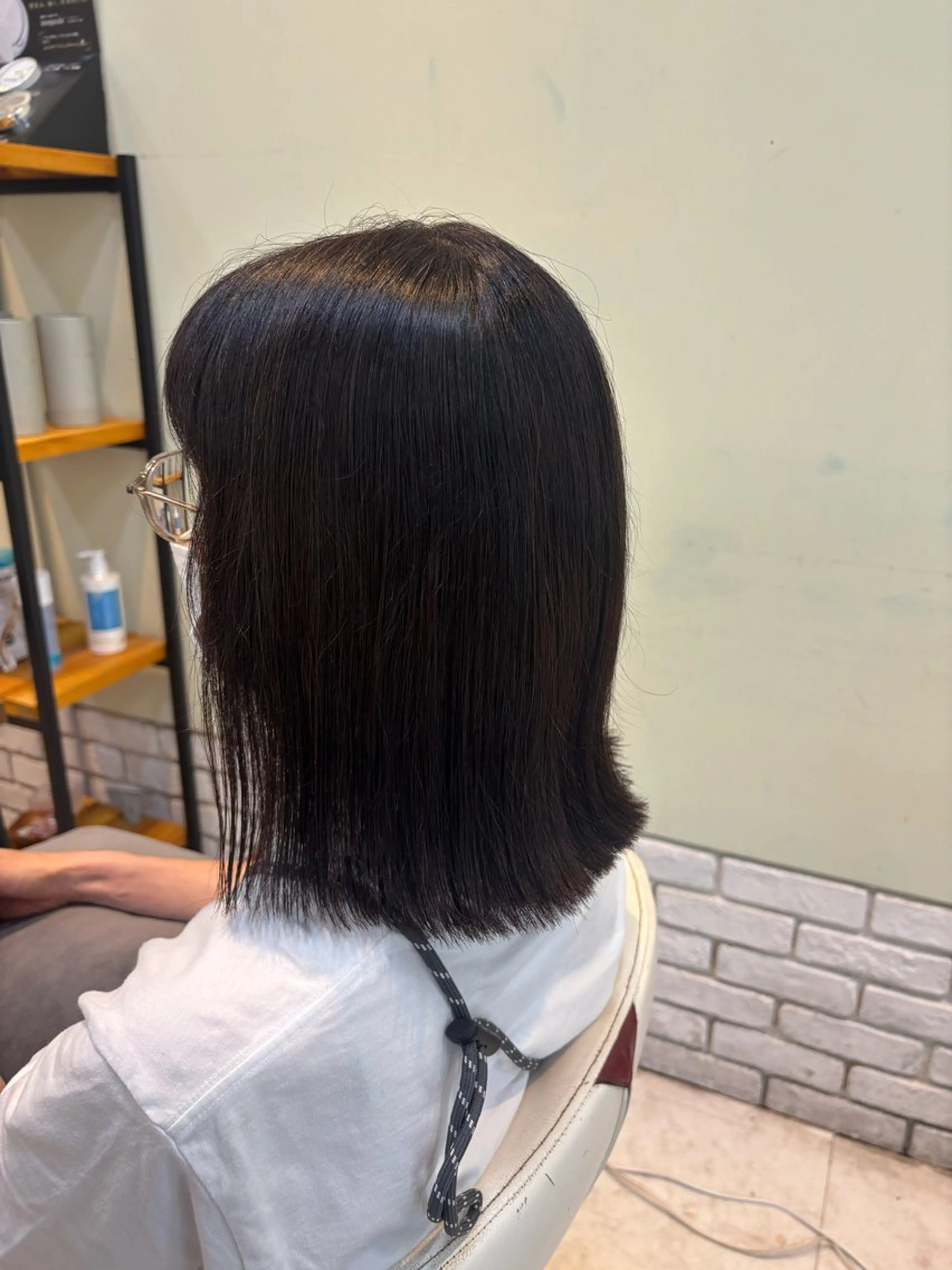 ミディアム 外ハネヘア loops北山田所属・すなが/パーマカット モデル募集中のヘアスタイル