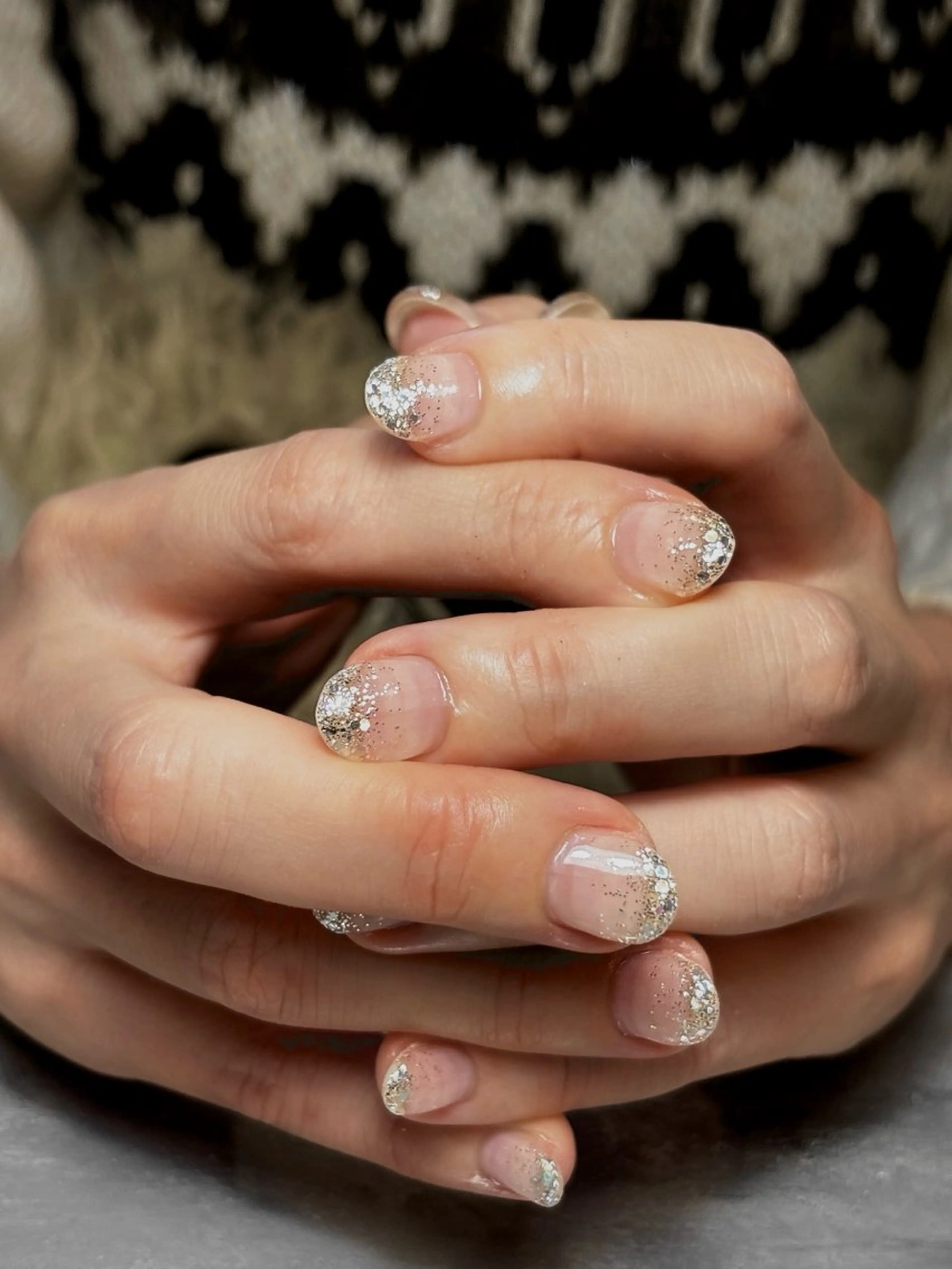 ネイル グラデーション ラメ(グリッター) ラメグラデーション 鈴木 誉のネイルデザイン