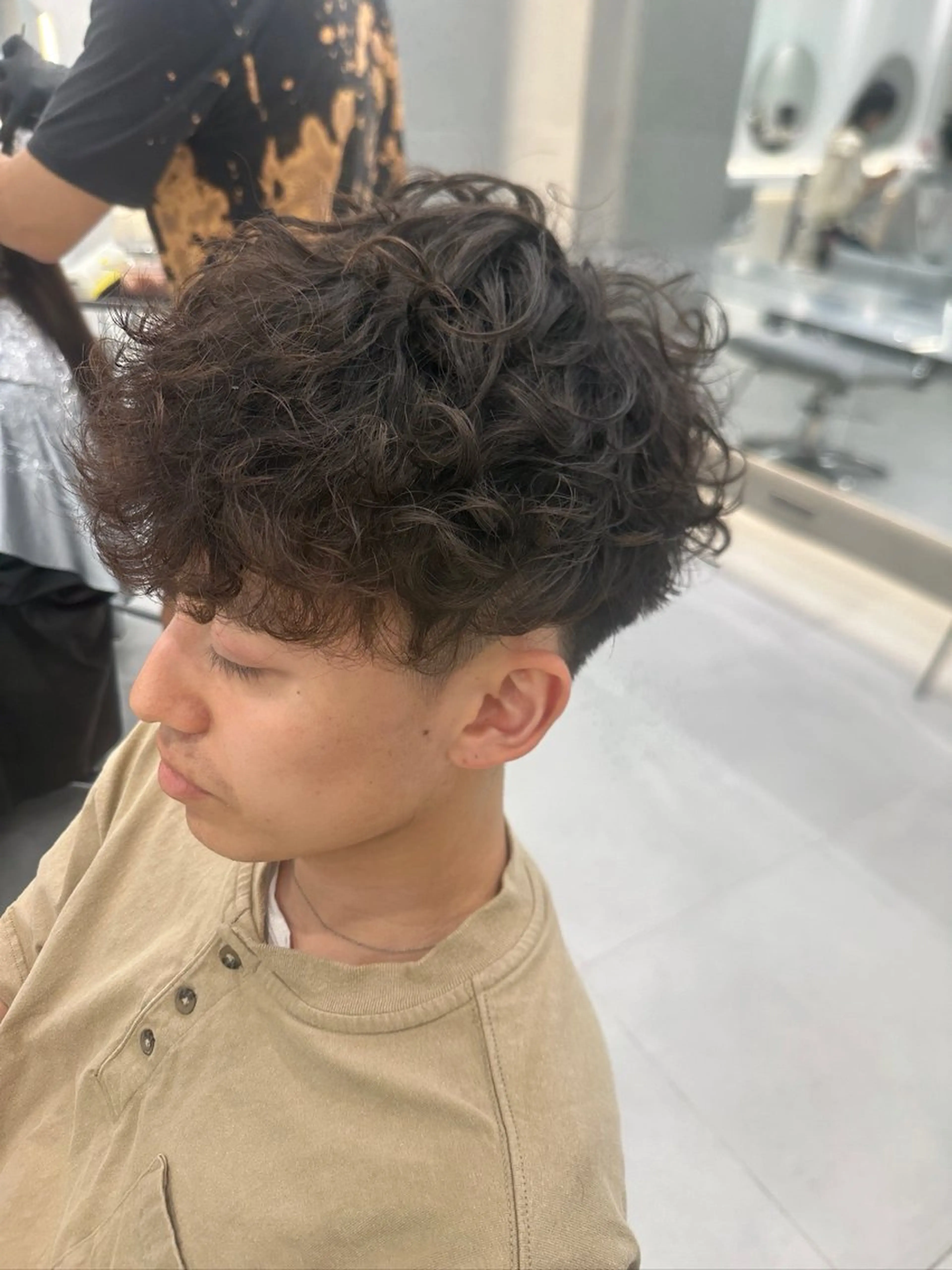 パーマ メンズ スペインカール flammeum 浦和 【フラミューム】所属・yuuuuumin ⭐️のヘアスタイル