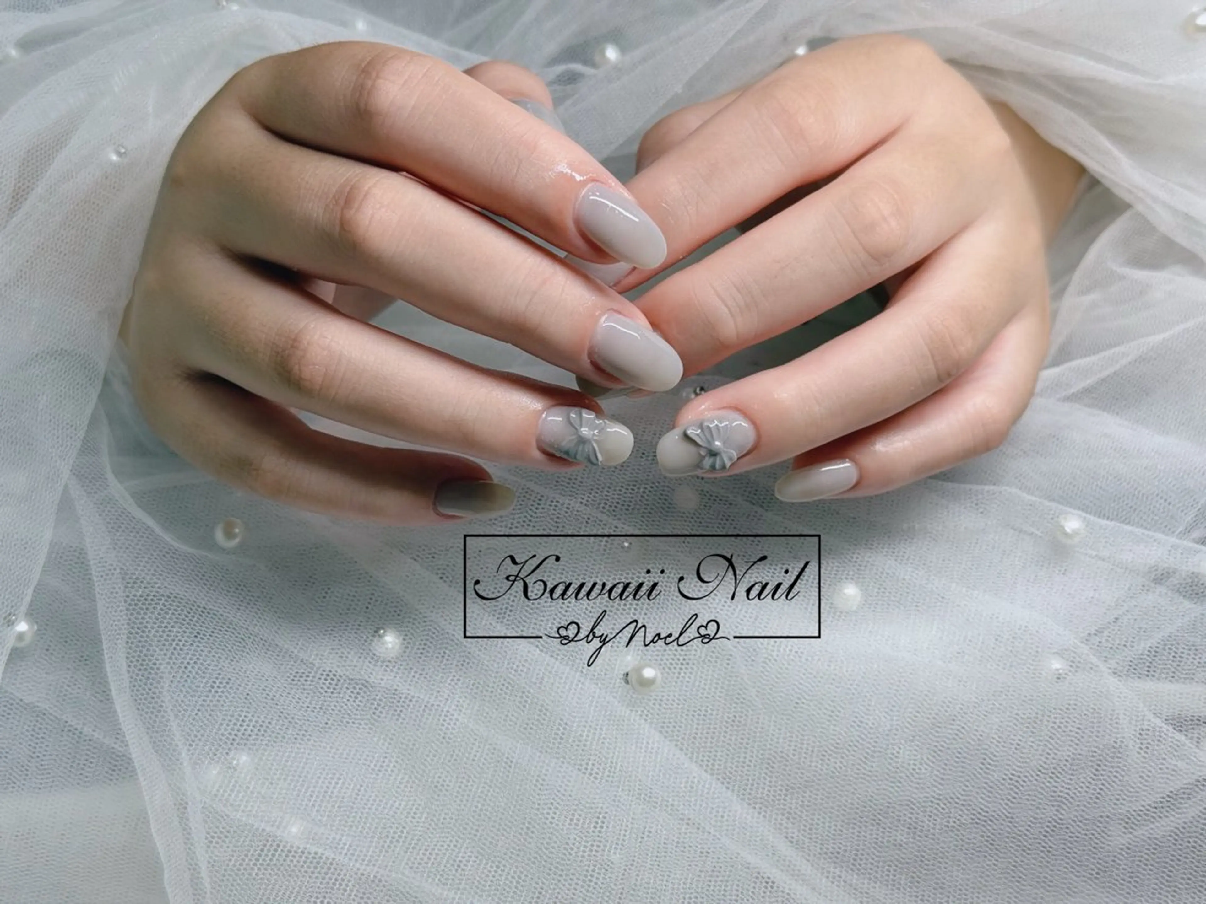 ネイル アートネイル フットネイル フレンチネイル ジェルネイル 韓国ネイル Kawaii Nail Salon所属・YURI NAIL NARITAのネイルデザイン