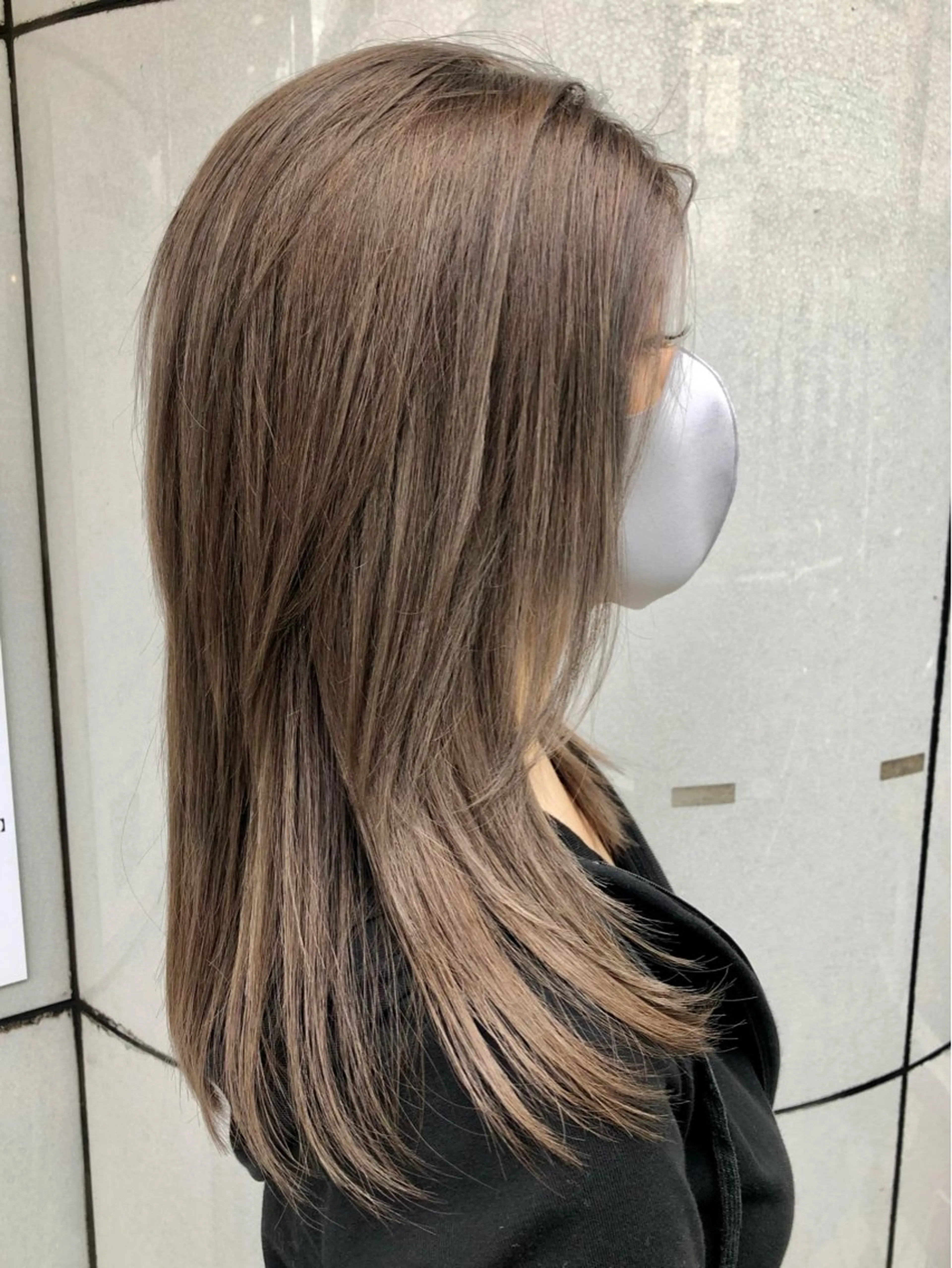 セミロング レイヤーカット カット ヘアカラー トリートメント 千葉 洋平のヘアスタイル