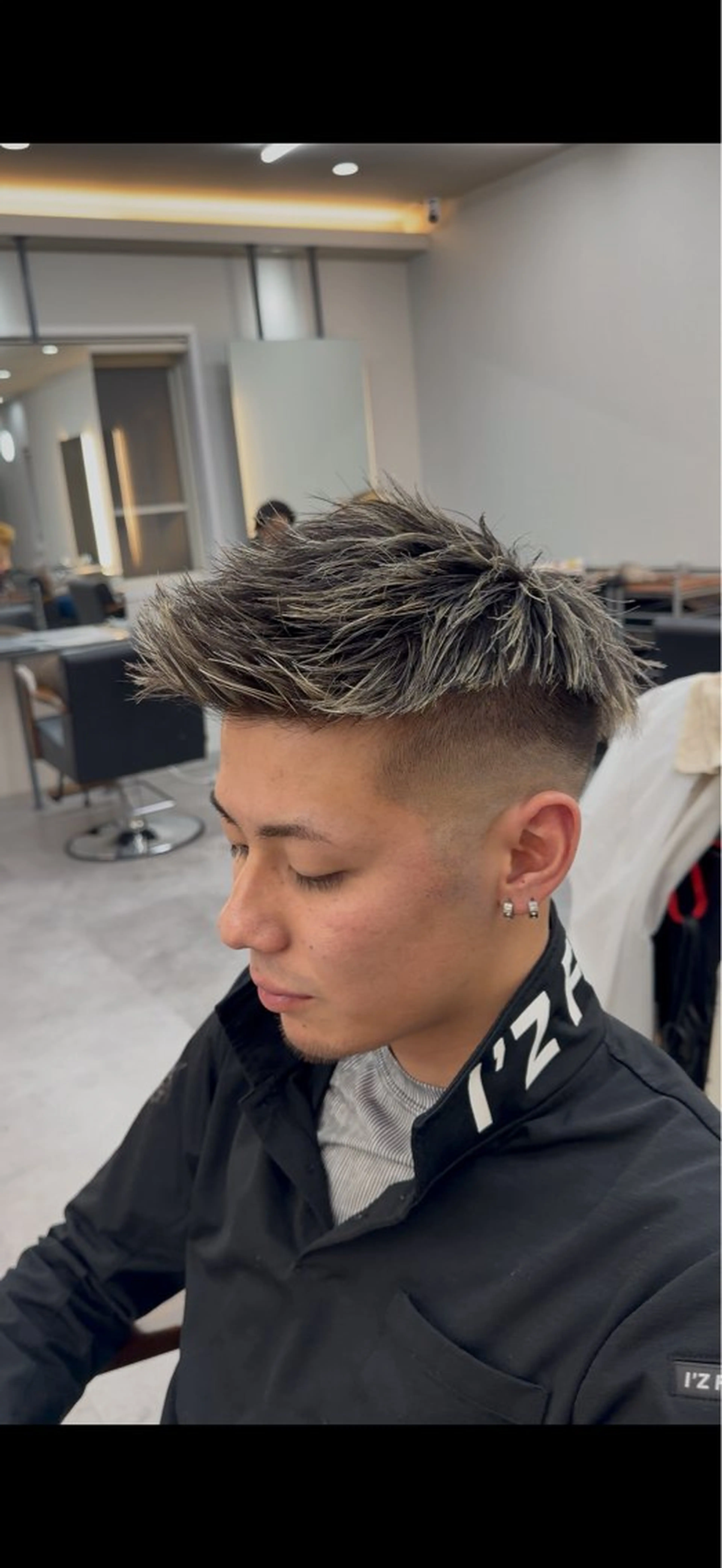 カラー メンズ riens harutoのヘアスタイル