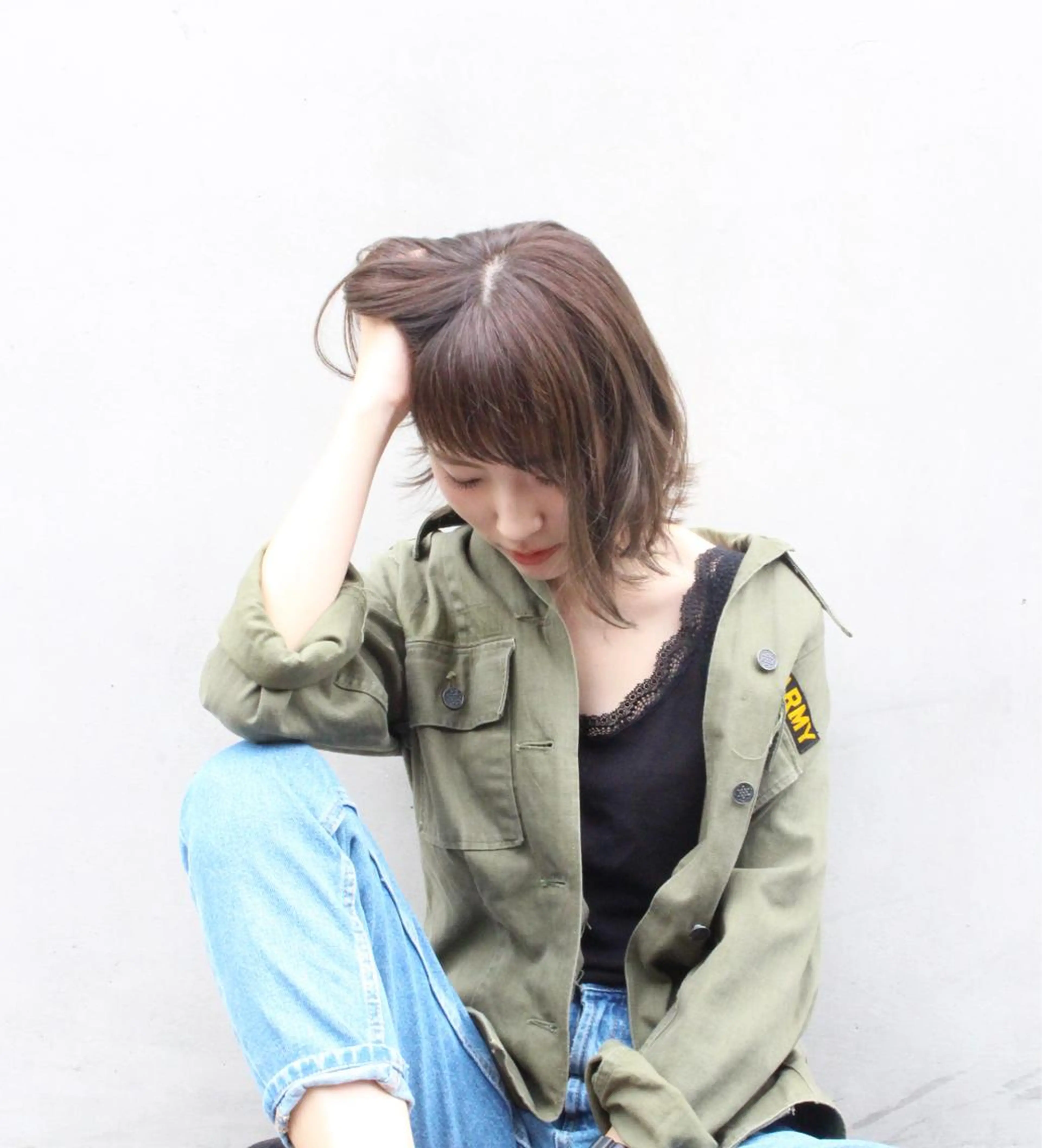 ミディアム カラー 宇野 シゲトのヘアスタイル