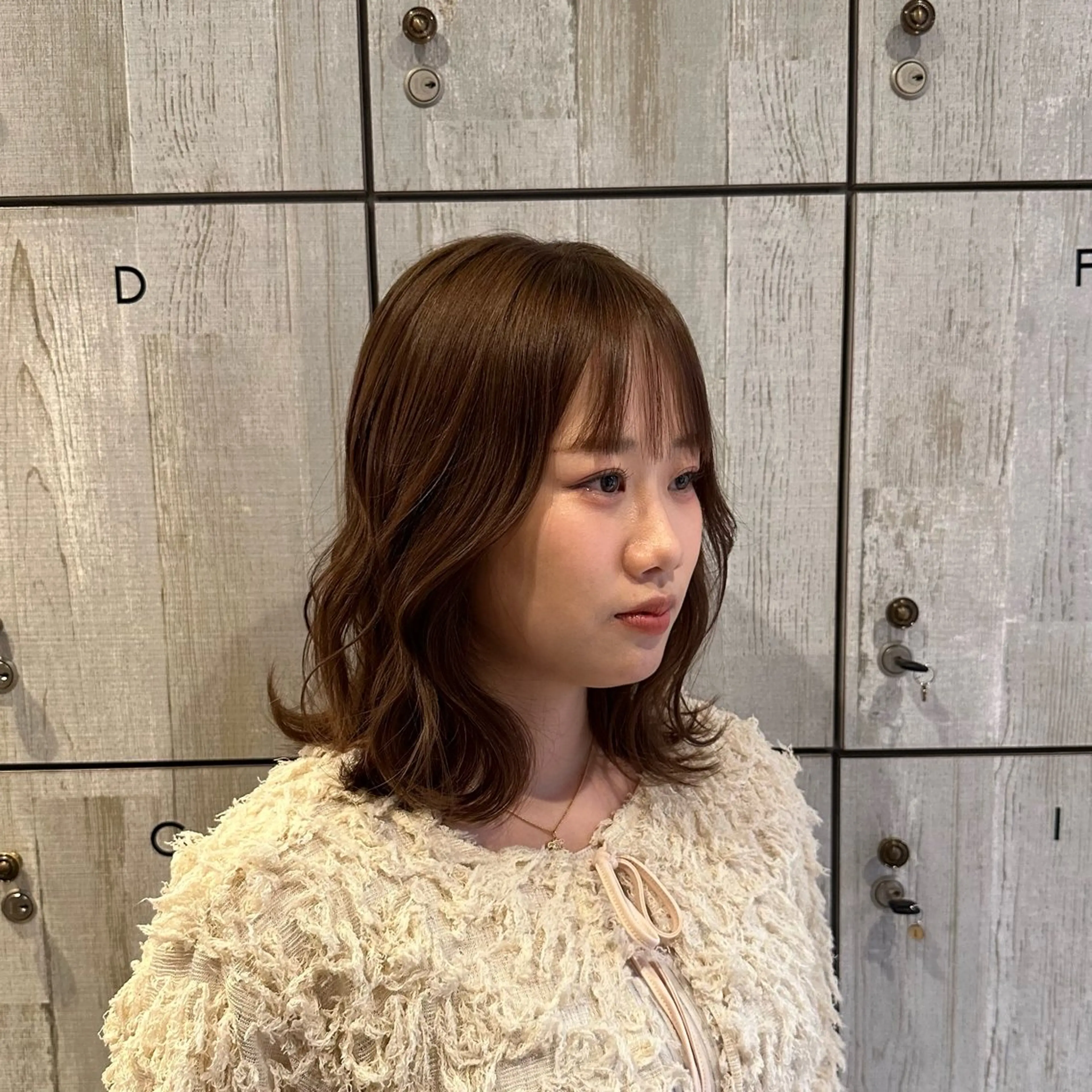 ミディアム カラー レイヤーカット カット 柔らかいcolor ￤韓国￤🩰マユ🩰のヘアスタイル