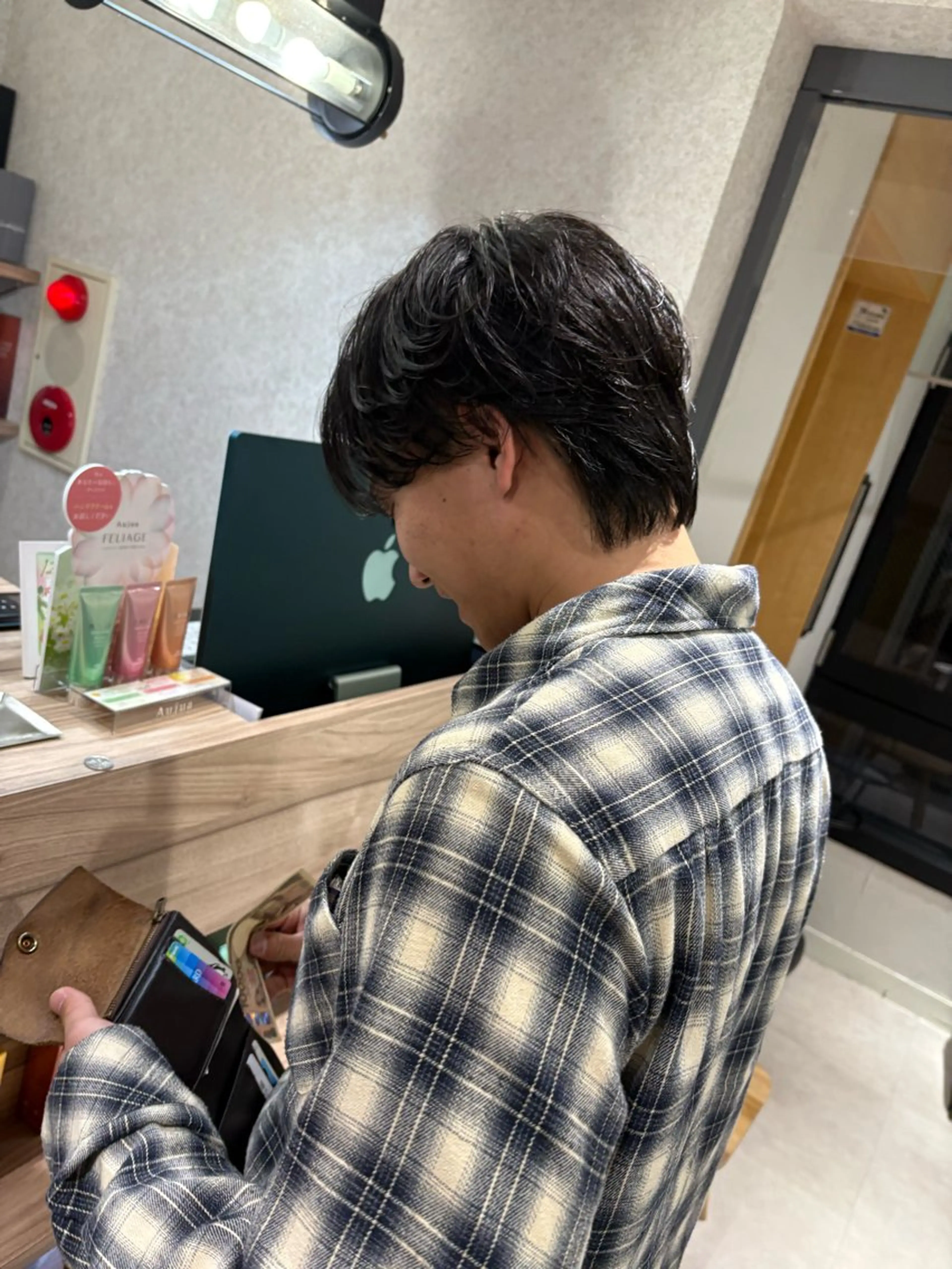 パーマ メンズ カット パーマ 透明感/艶髪/ 石山浩二のヘアスタイル