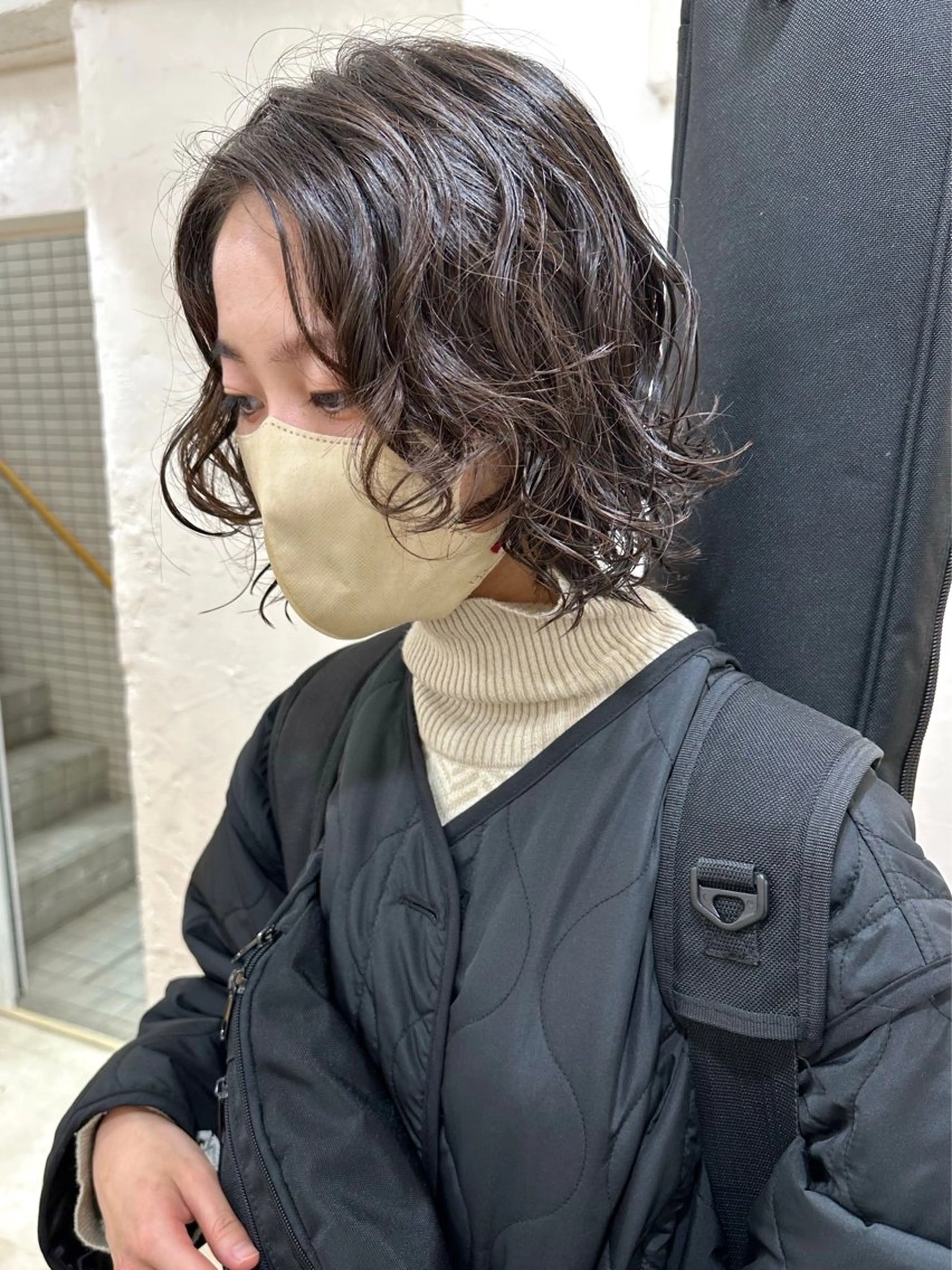 ショート パーマ 銀座No.1髪質改善 縮毛矯正/本木のヘアスタイル