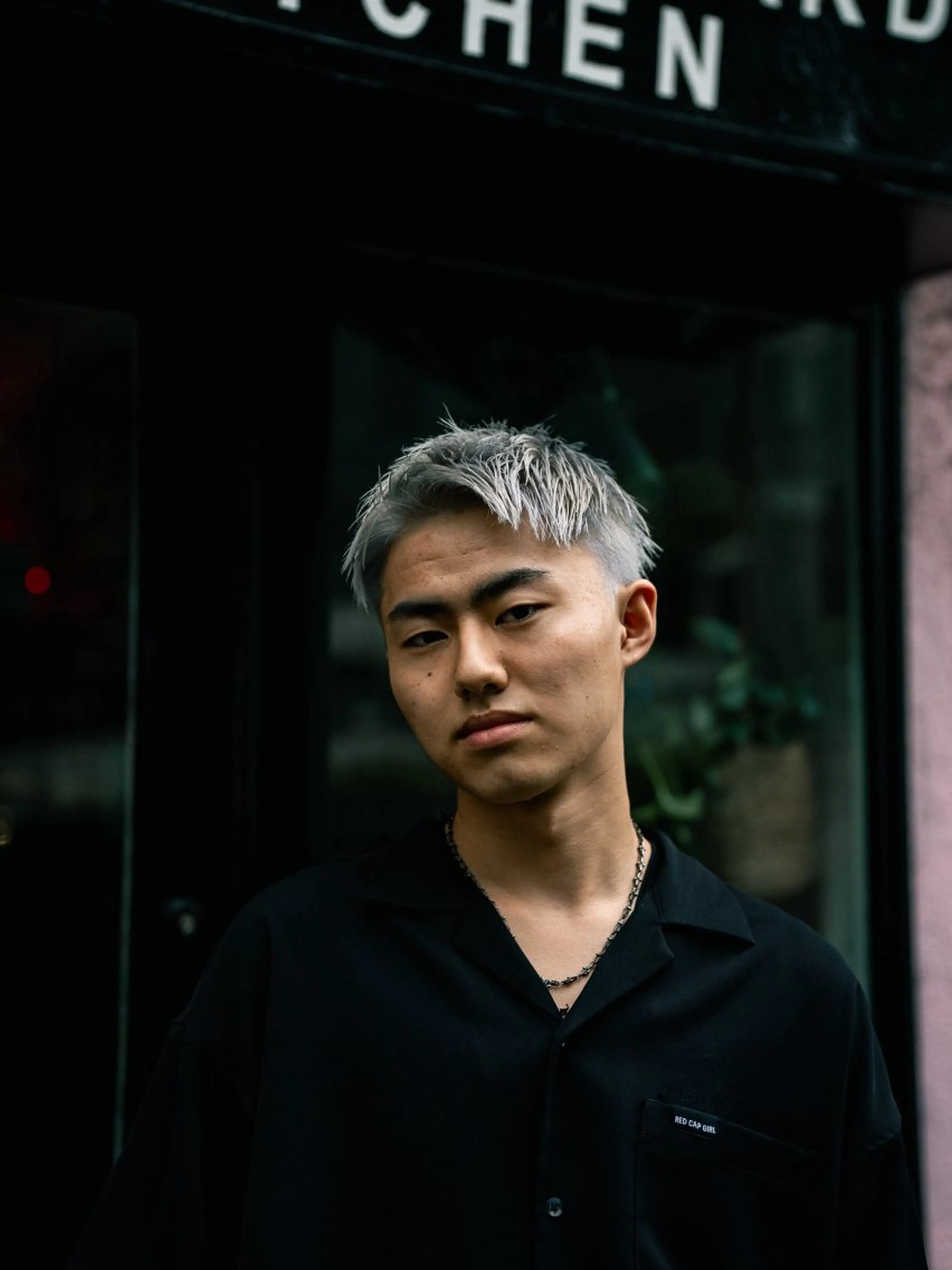 ショート カラー パーマ メンズ メンズブリーチ ブリーチ カット ヘアカラー 🔗メンズサロン🔗 Kieのヘアスタイル