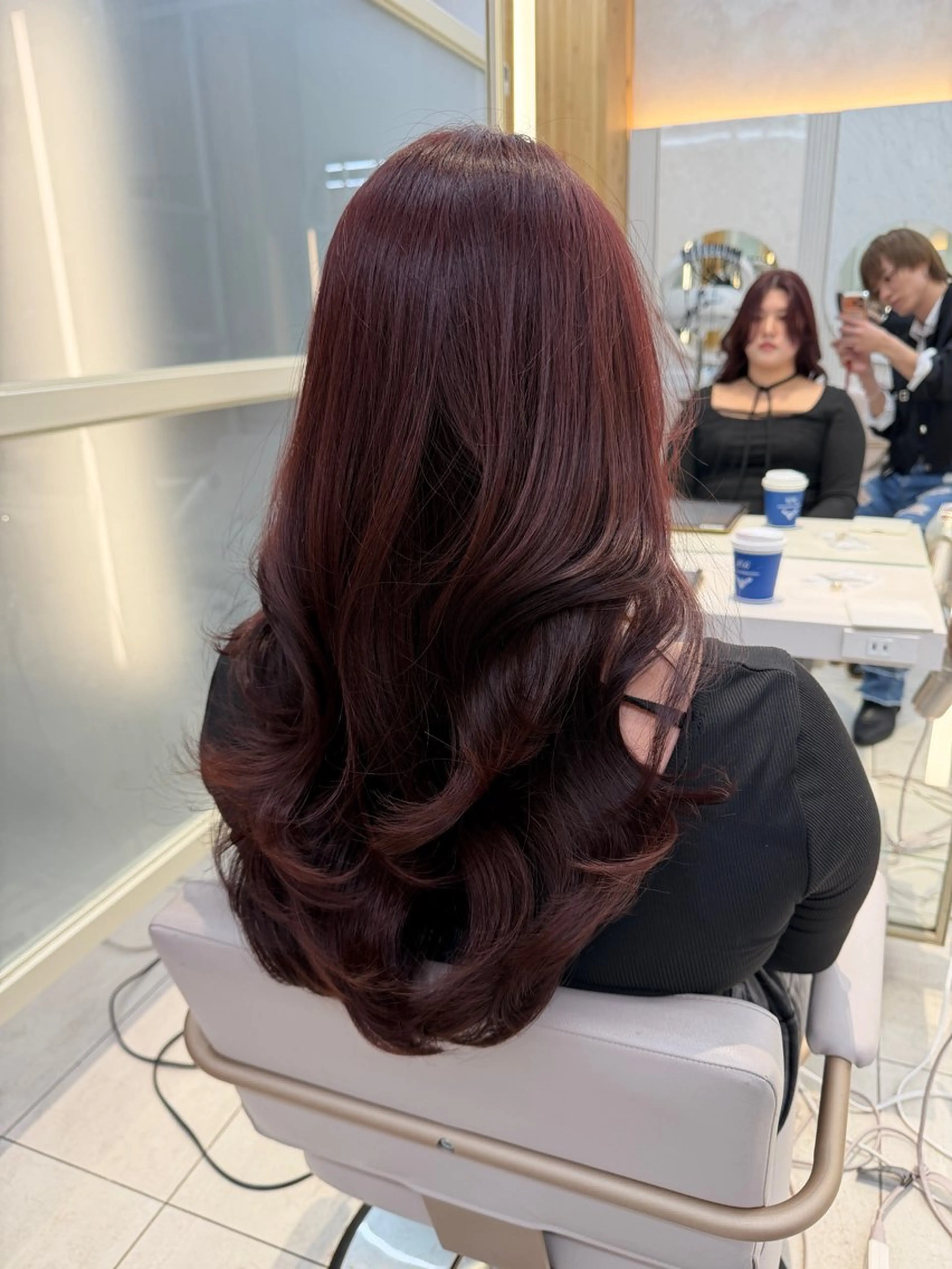 セミロング カット ヘアカラー トリートメント 顔周り/透明感カラー /レイヤー/TAKUのヘアスタイル