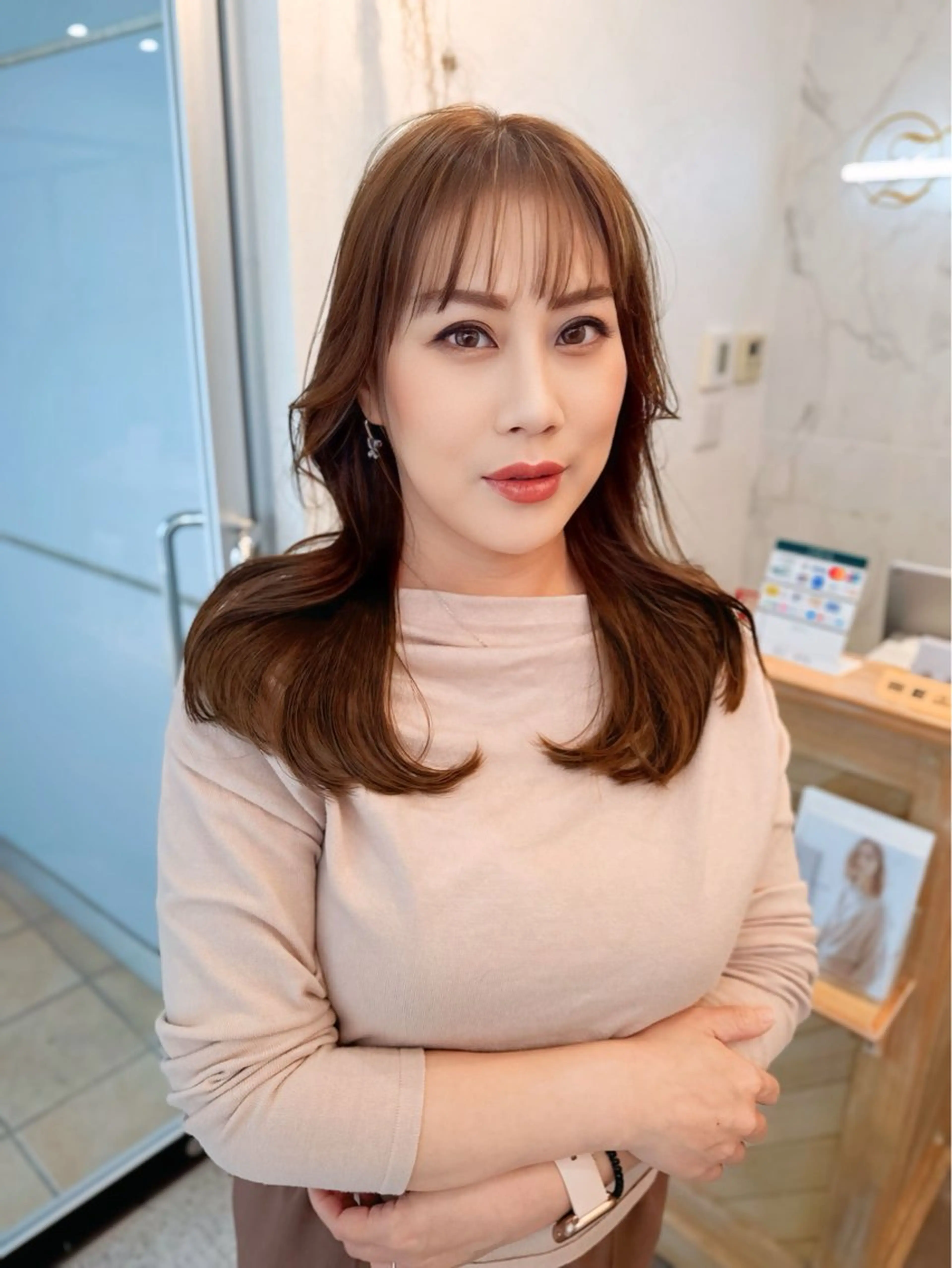 セミロング Zina 千早店 藤 辰也のヘアスタイル