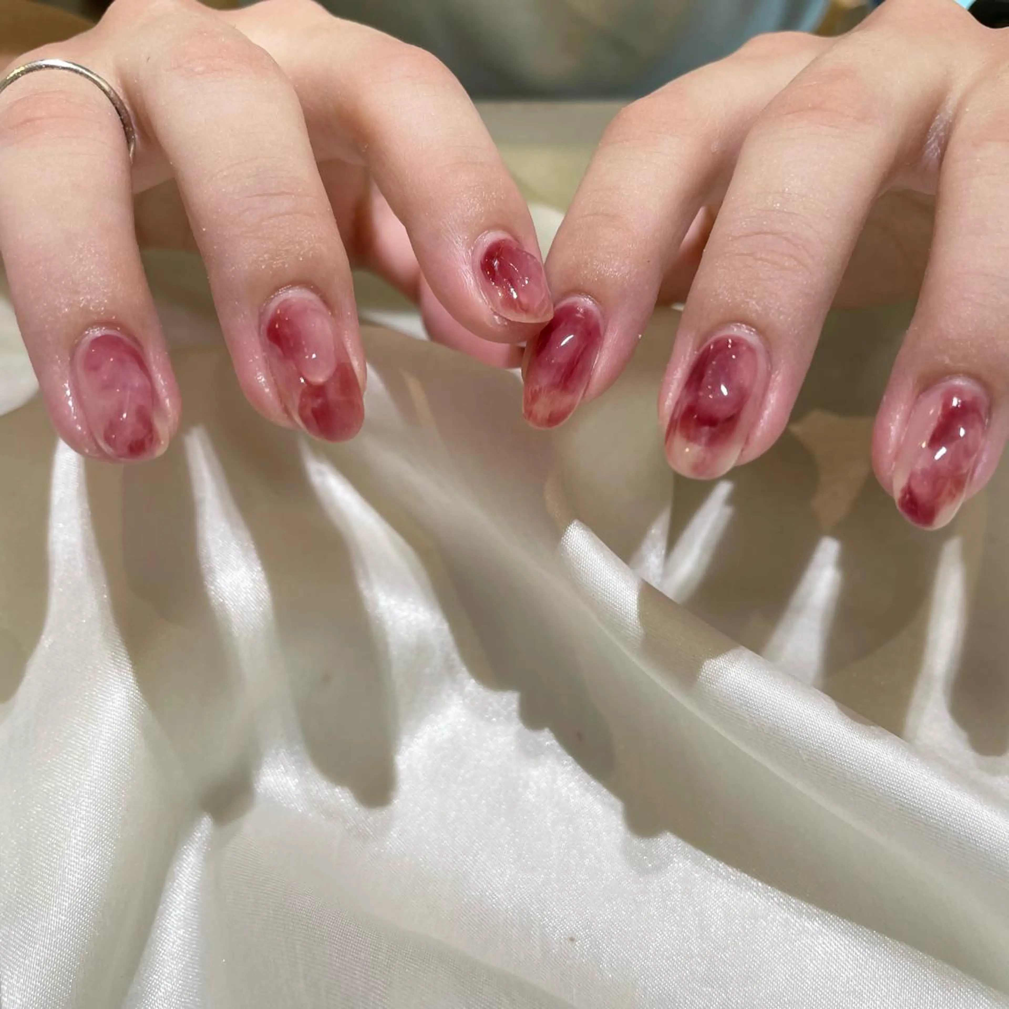 ネイル ガーリー 韓国ネイル マグネットネイル ミラーネイル ニュアンスネイル classic 新横浜所属・山田 暉のネイルデザイン