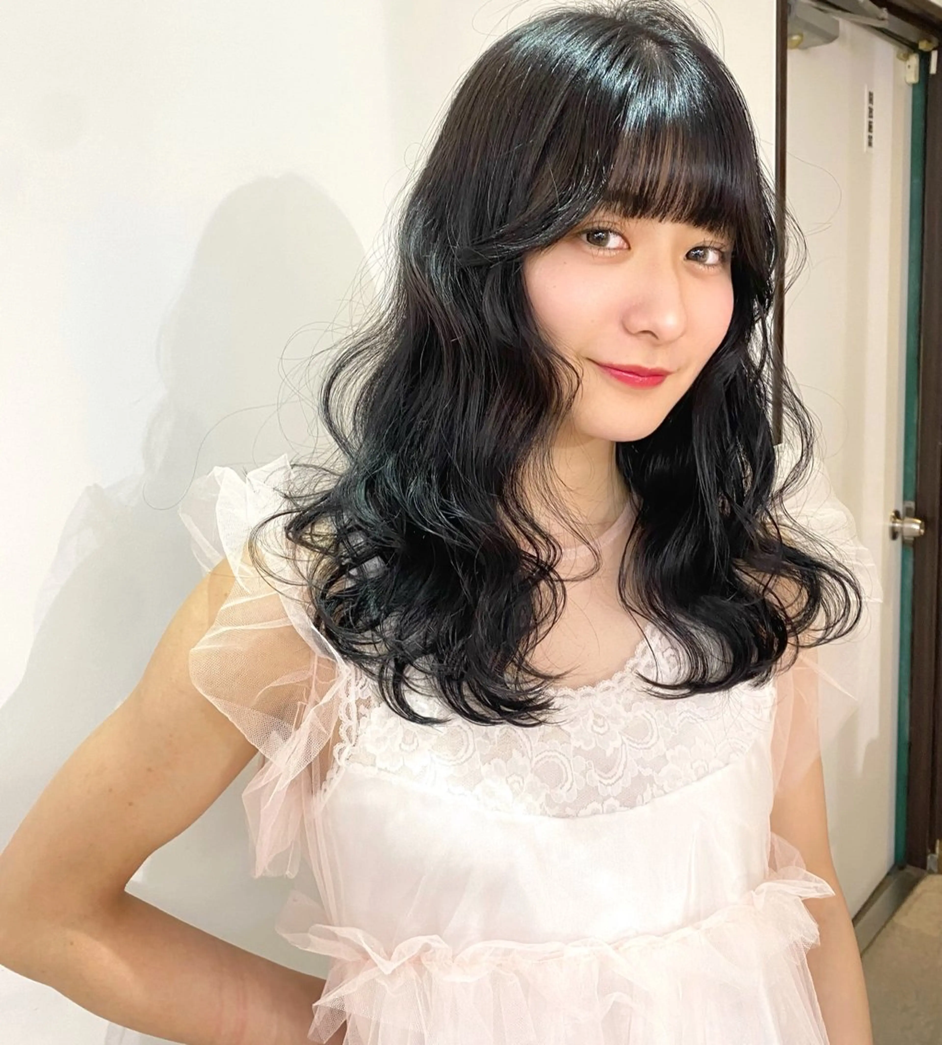 ロング カラー ベージュカラー ブリーチ 透明感カラー ダブルカラー ラベンダーカラー ヘアカラー mizuki/ピンク ベージュ.レイヤーのヘアスタイル