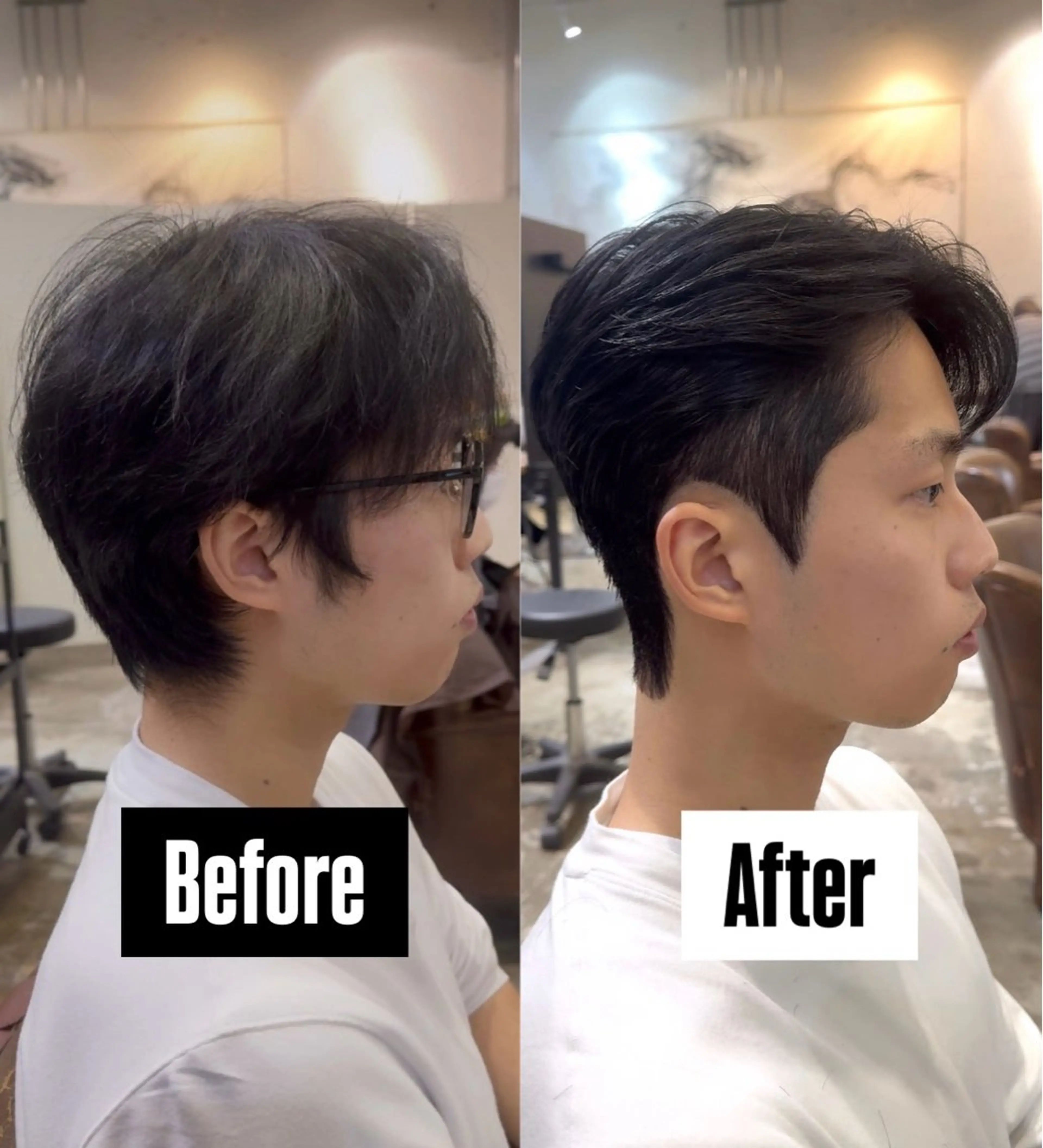 ショート パーマ メンズ ダウンパーマ メンズパーマ カット パーマ トリートメント ダウンパーマ/韓国 ヘア/ブリーチ/桑本のヘアスタイル