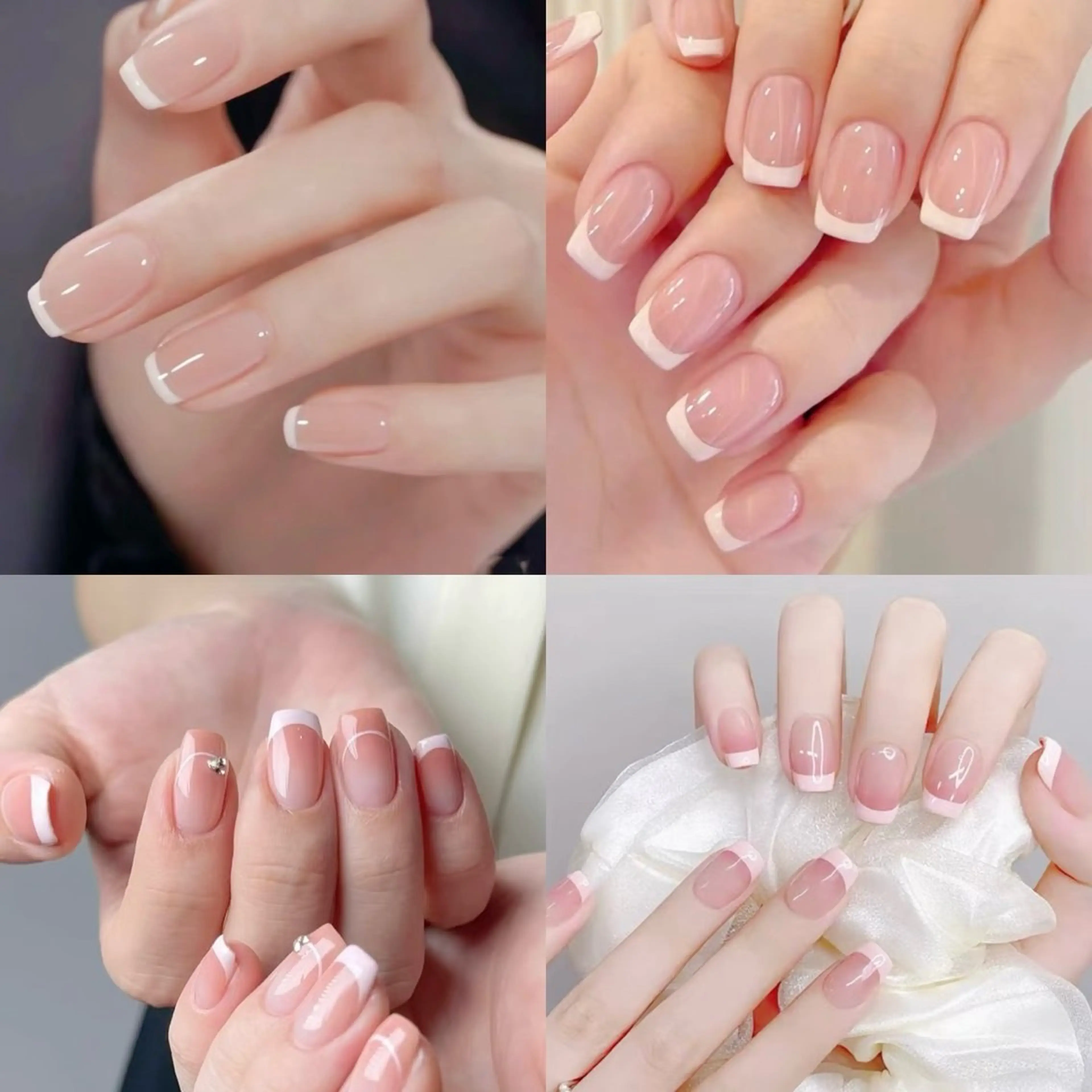 自爪💅フレンチ2色まで(オフ、ケア、一週無料保証込み)の写真