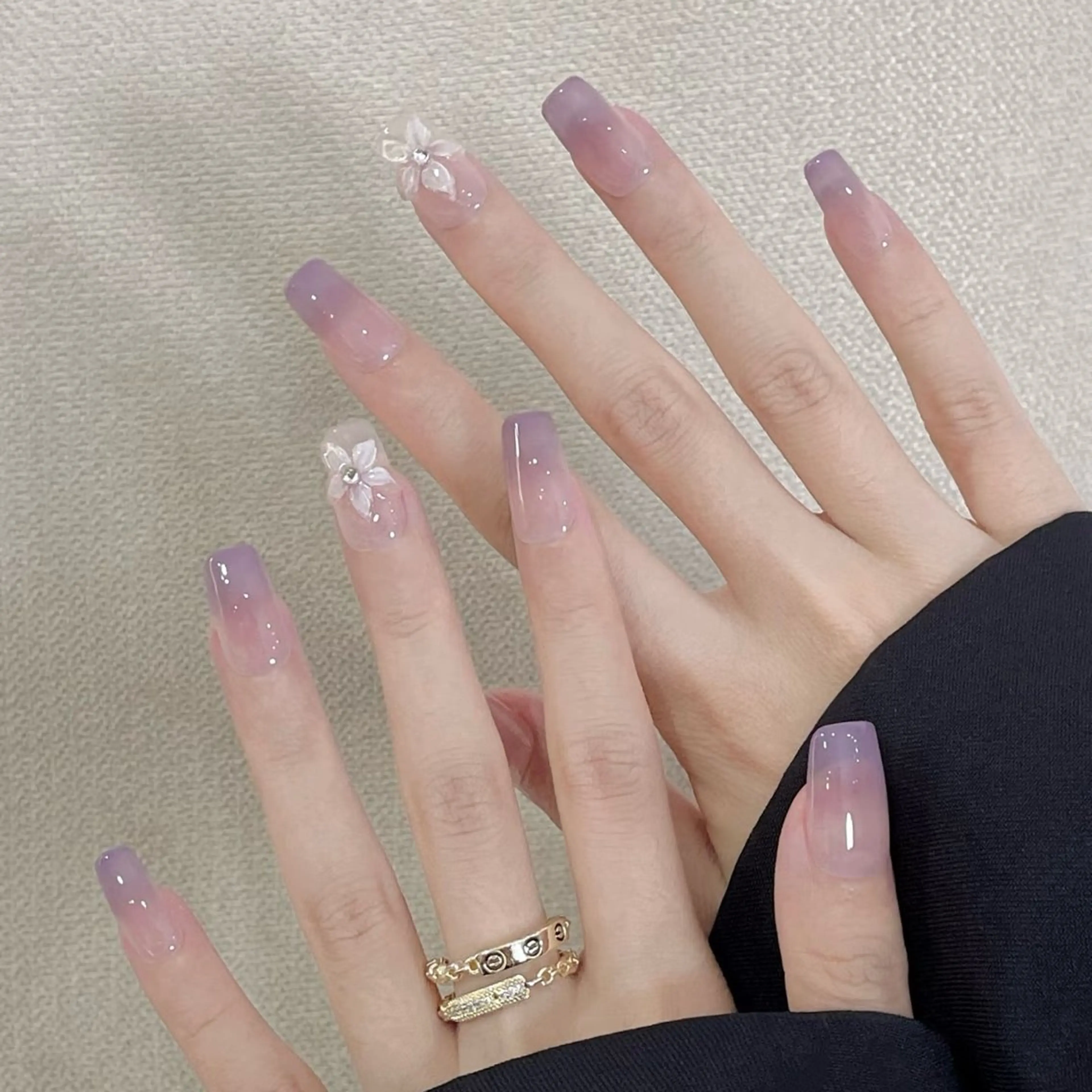 ネイル ATULA Nail 💅チップ長さだしのネイルデザイン