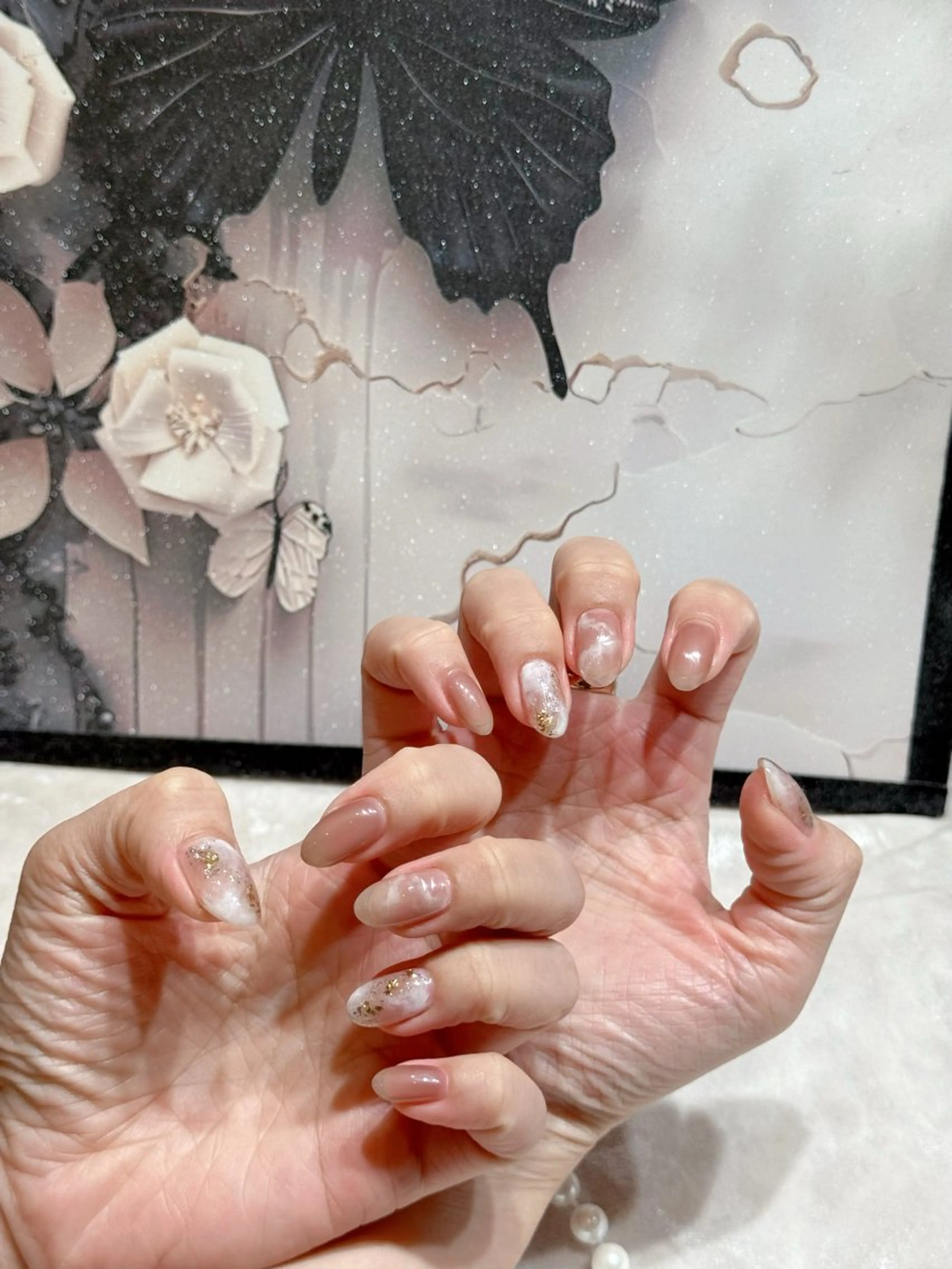 ネイル アートネイル フットネイル ジェルネイル ハート マグネットネイル Babarla　Nail　Salon所属・babarla Nailのネイルデザイン