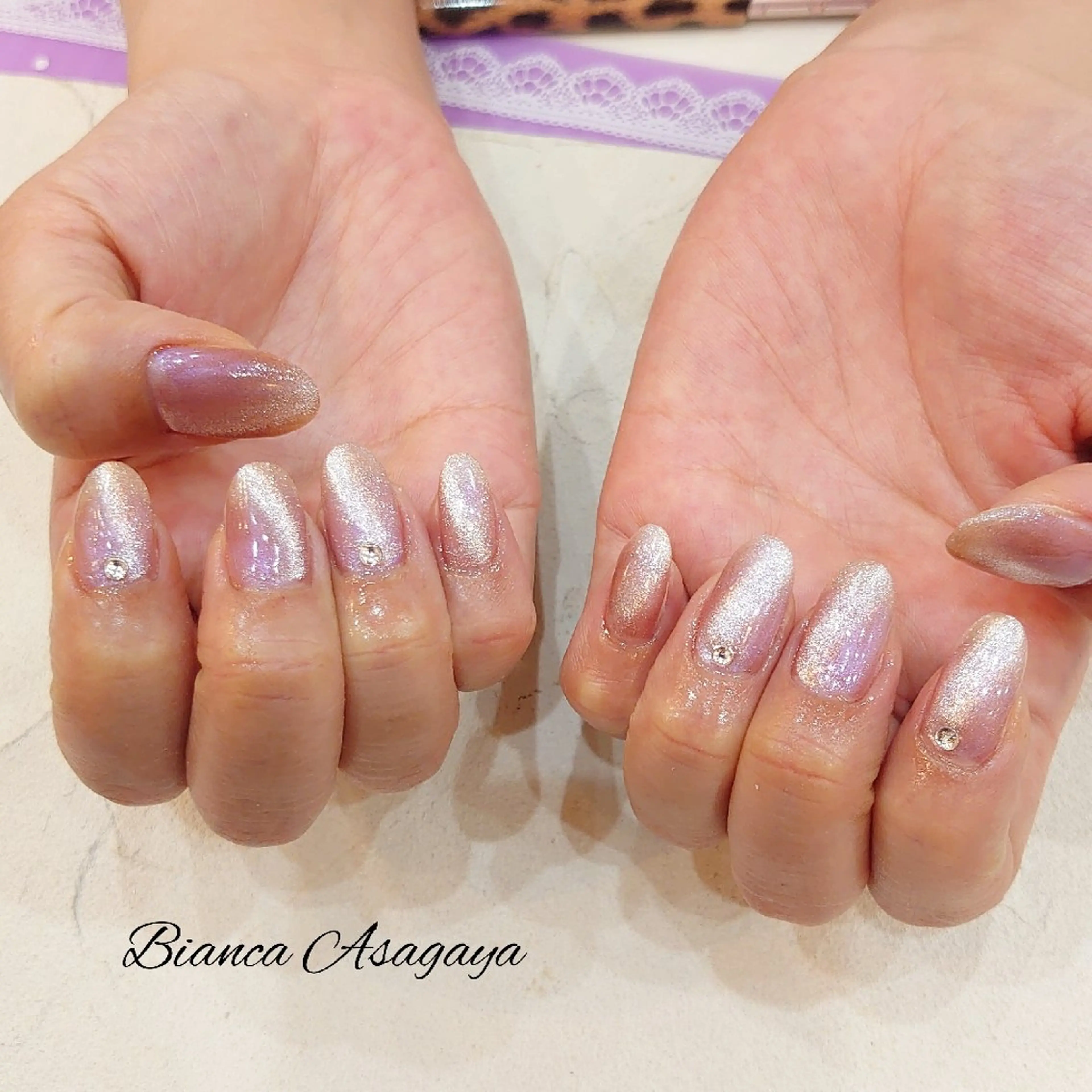 ネイル マグネットネイル シンプルネイル Bianca TANAKAのネイルデザイン