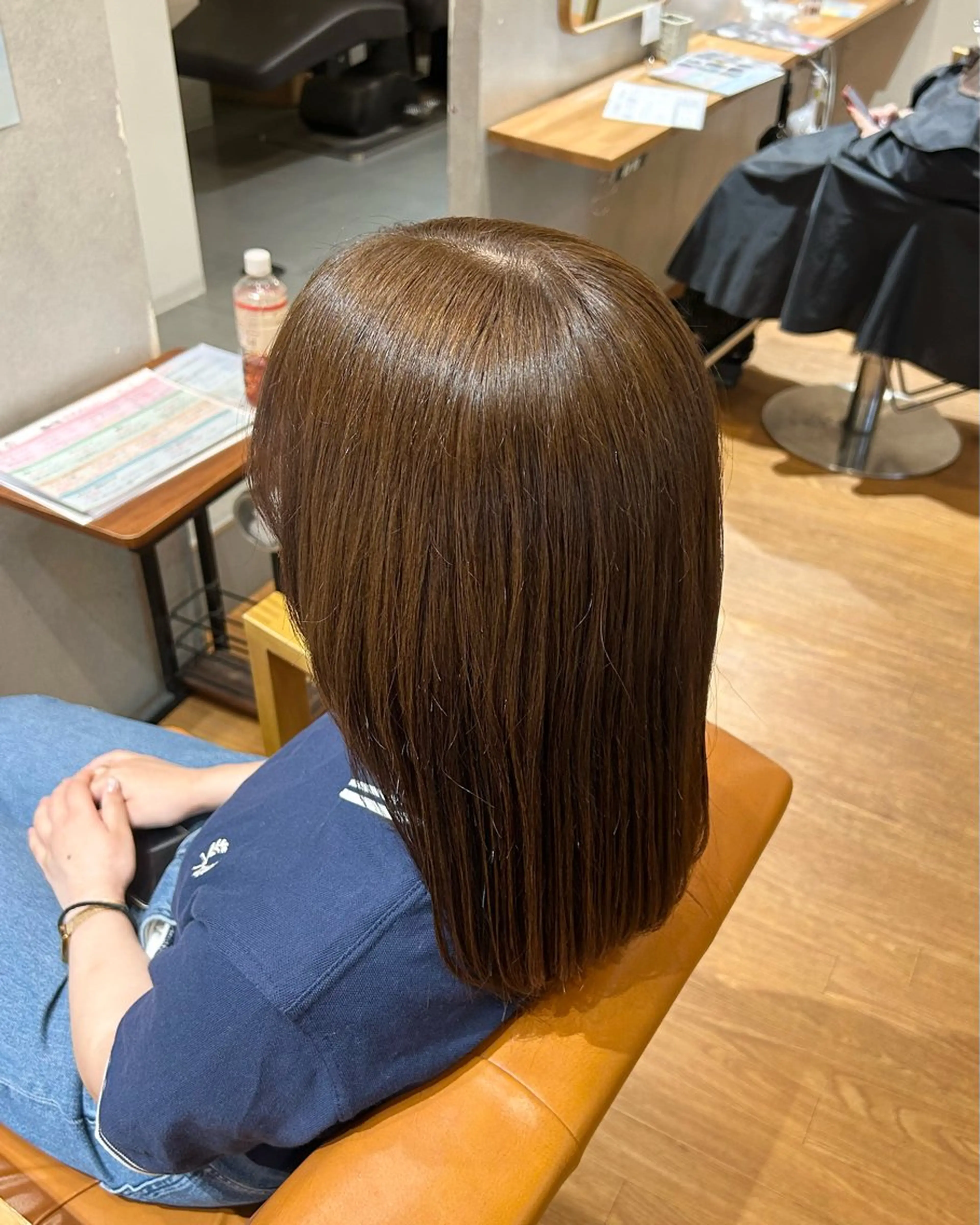 セミロング カラー カット ヘアカラー 櫻井 優希のヘアスタイル