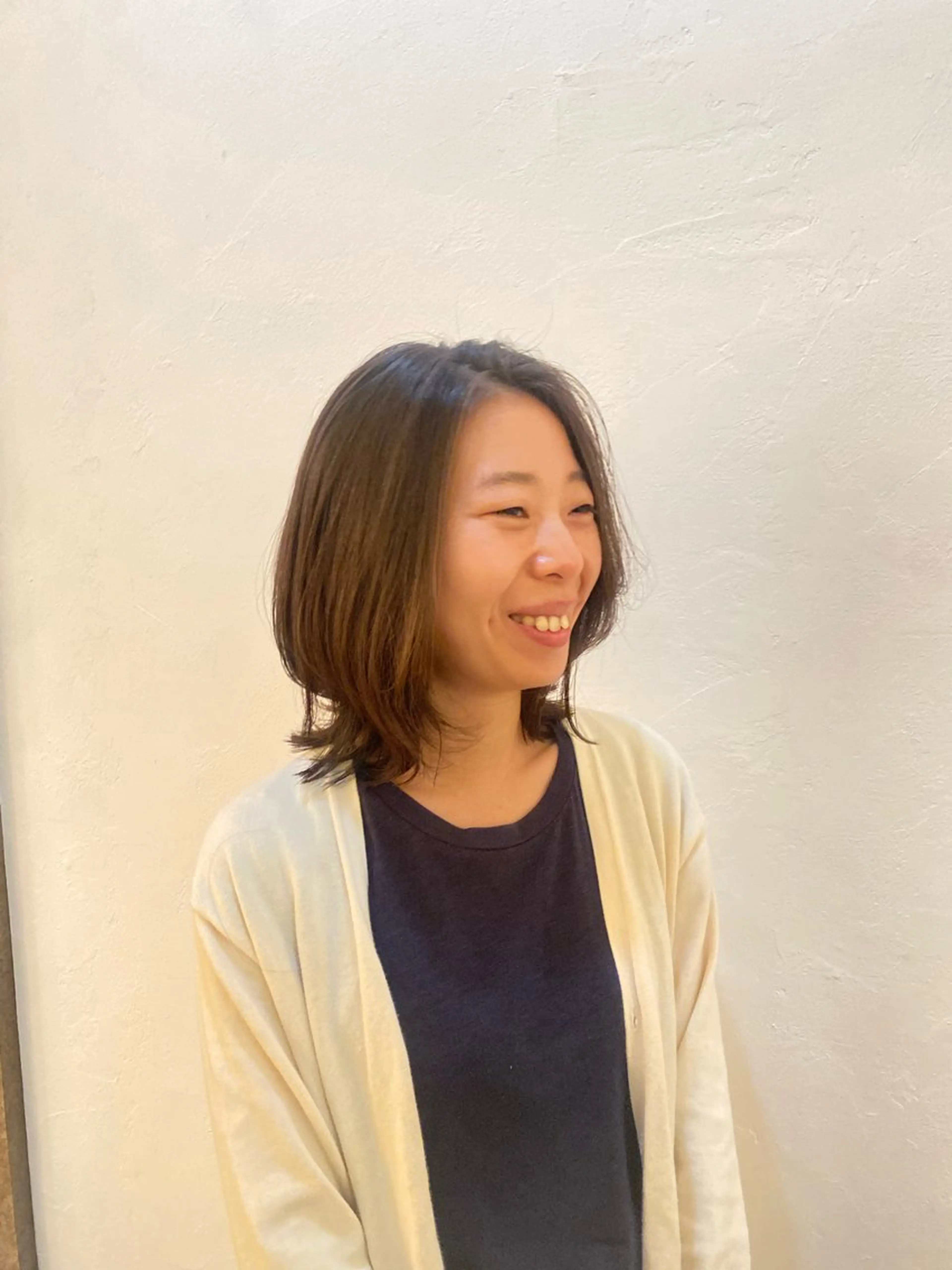 ミディアム カラー くびれヘア レイヤーカット 似合わせ難民お任せ /レイヤー/涌井一光のヘアスタイル