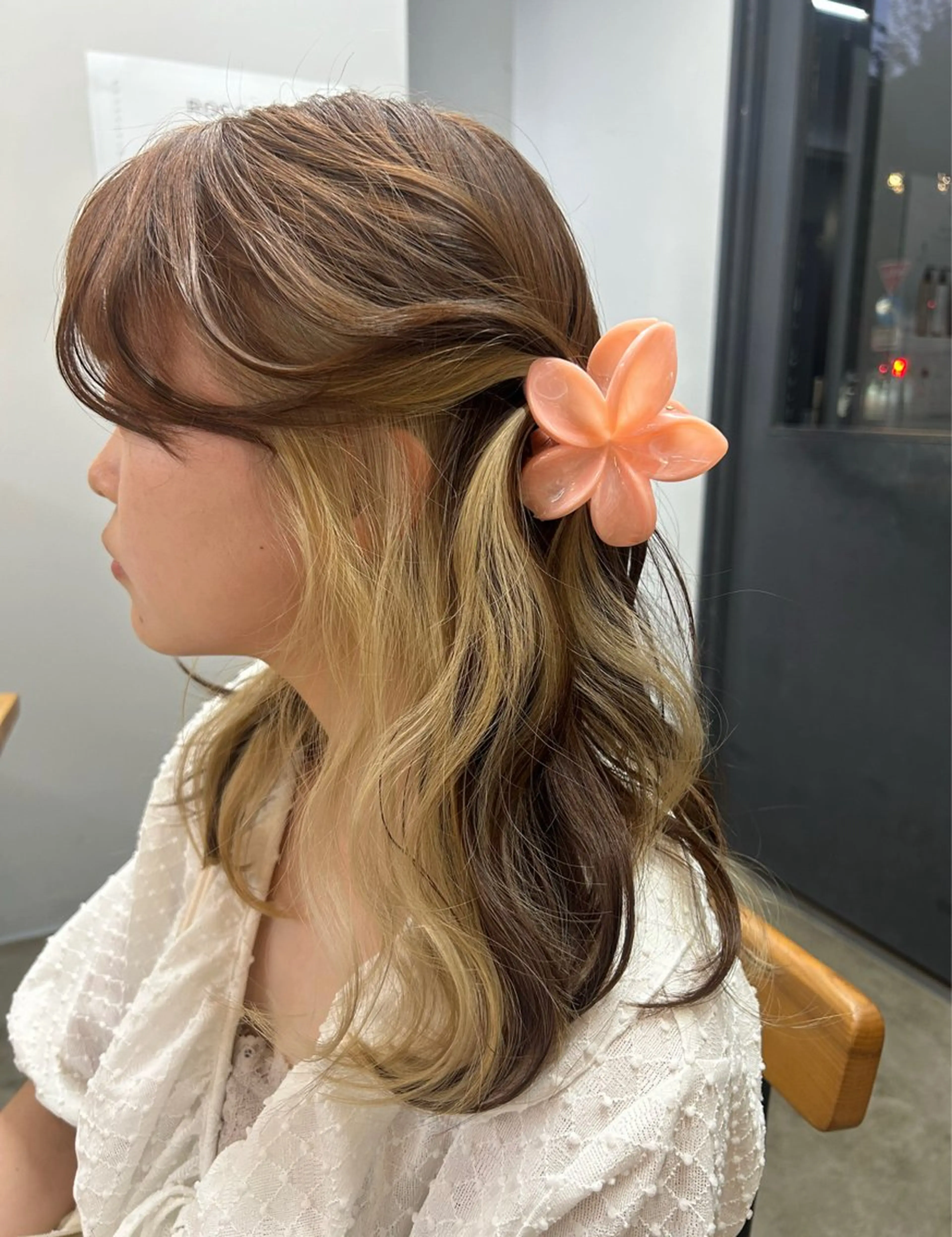 セミロング カラー ヘアカラー ROCCOeast Rukaのヘアスタイル