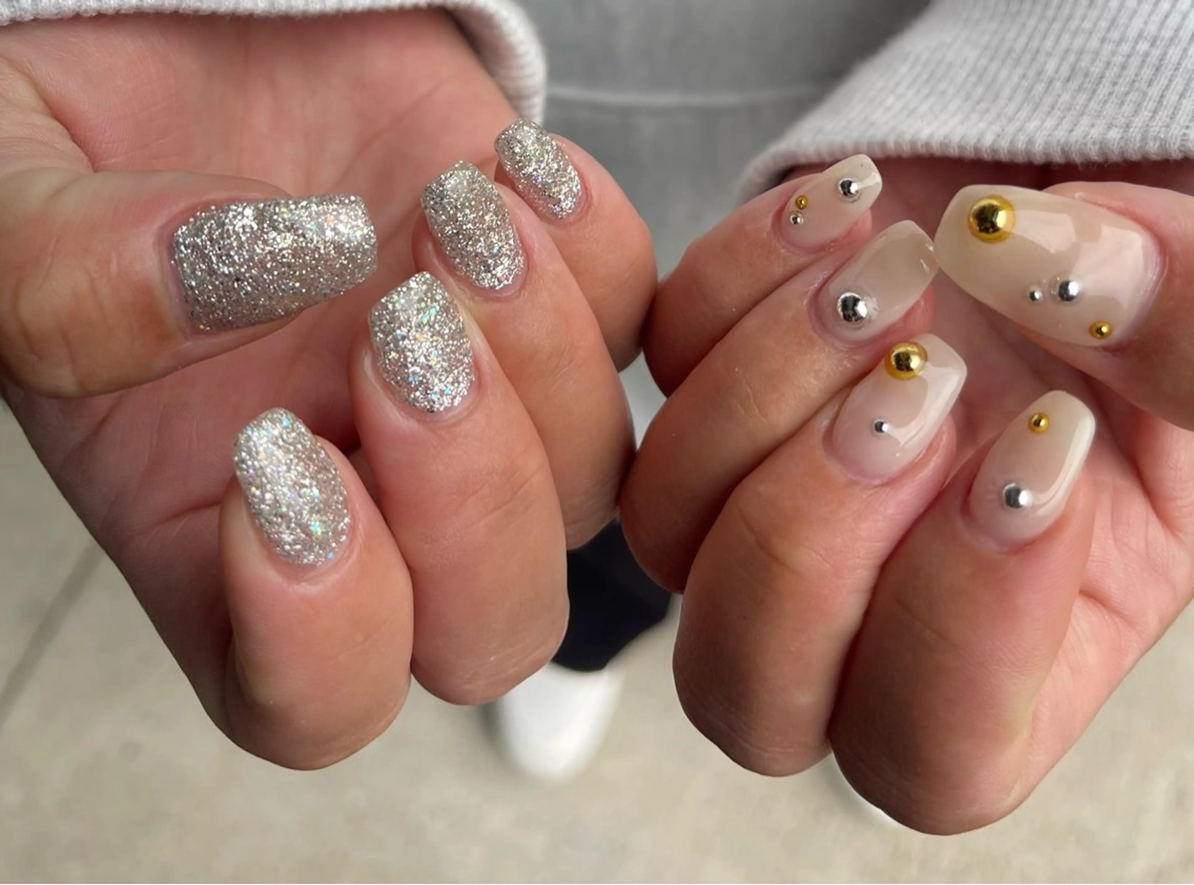 ネイル ラメ(グリッター) ニュアンスネイル ハンドネイル celica所属・松田 由真のネイルデザイン