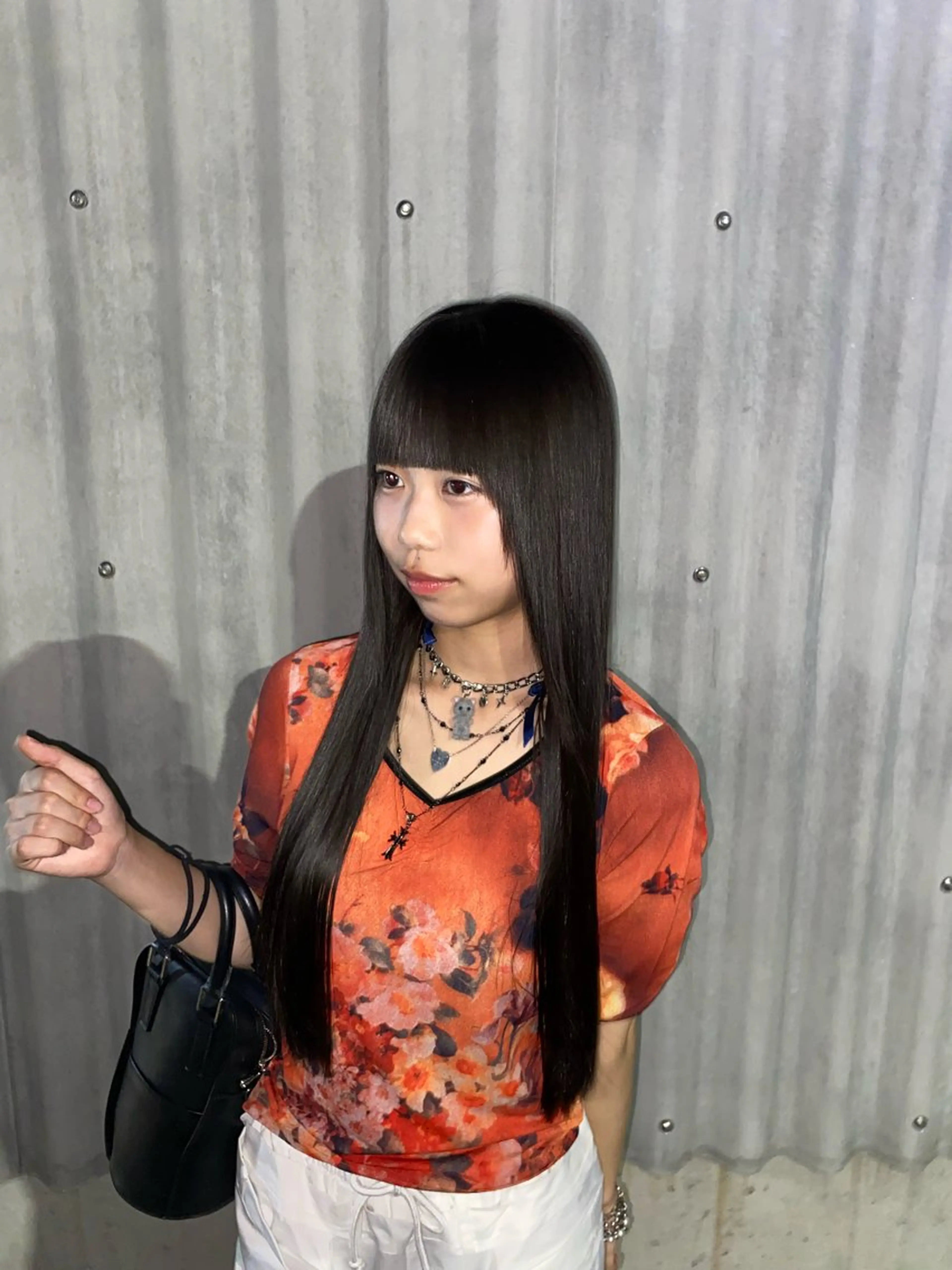 ロング 縮毛矯正 佐久間 一稀のヘアスタイル