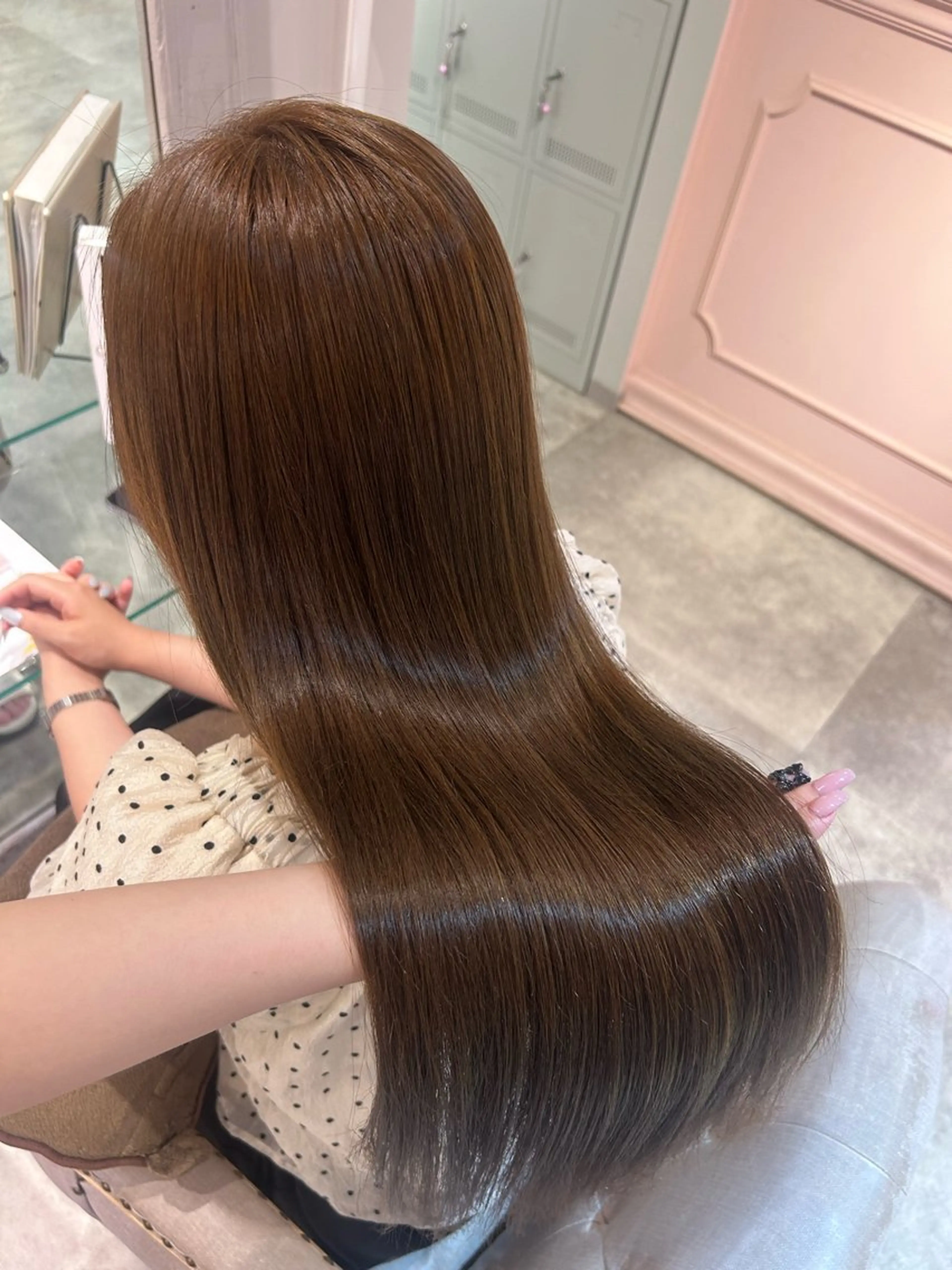 ロング カラー 🤍ふんわりアイドル カラー🎀Rio🪽のヘアスタイル