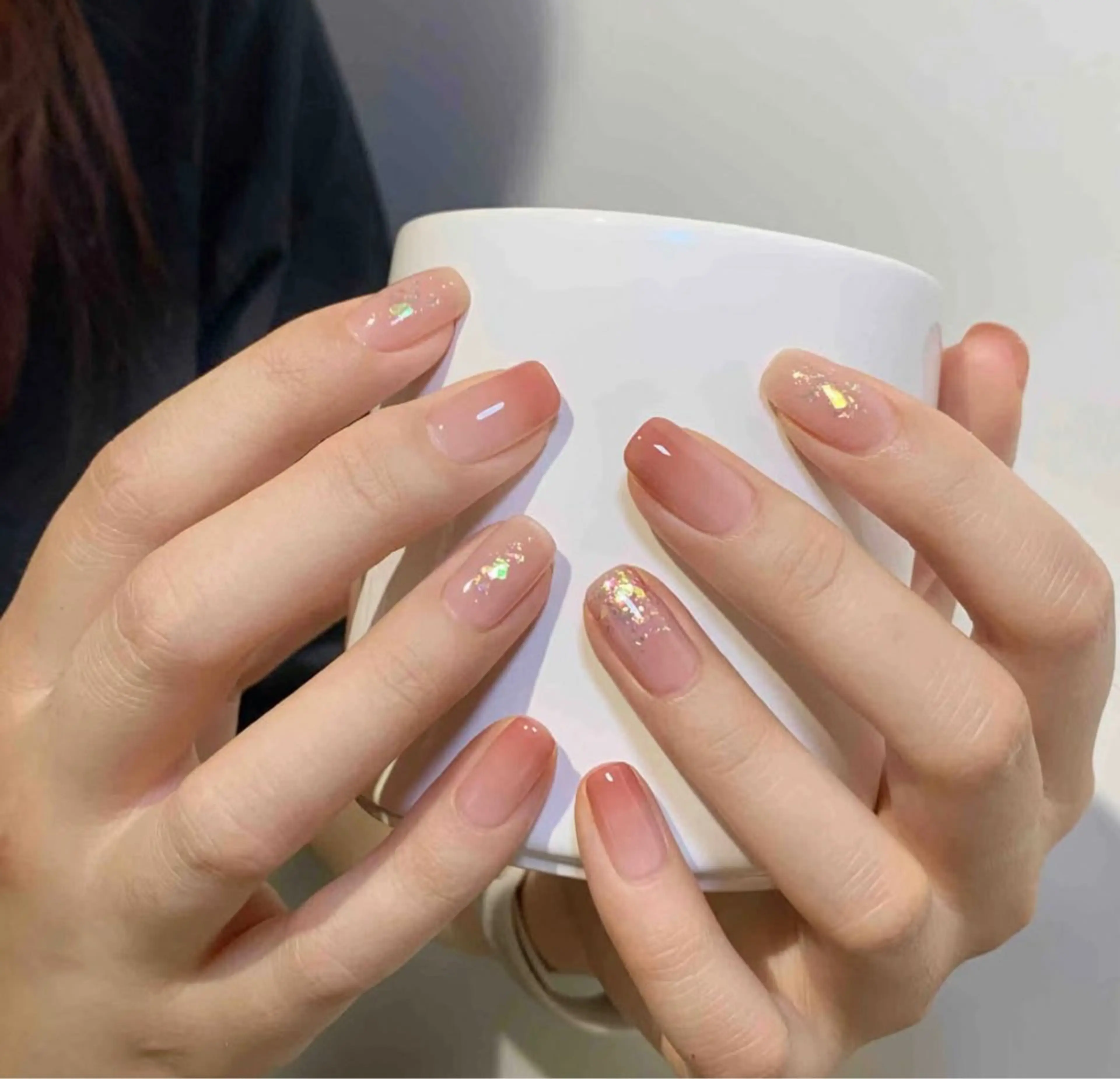 ネイル ハート ミラーネイル 持ち込み ピンク ワンホンネイル July Nailのネイルデザイン