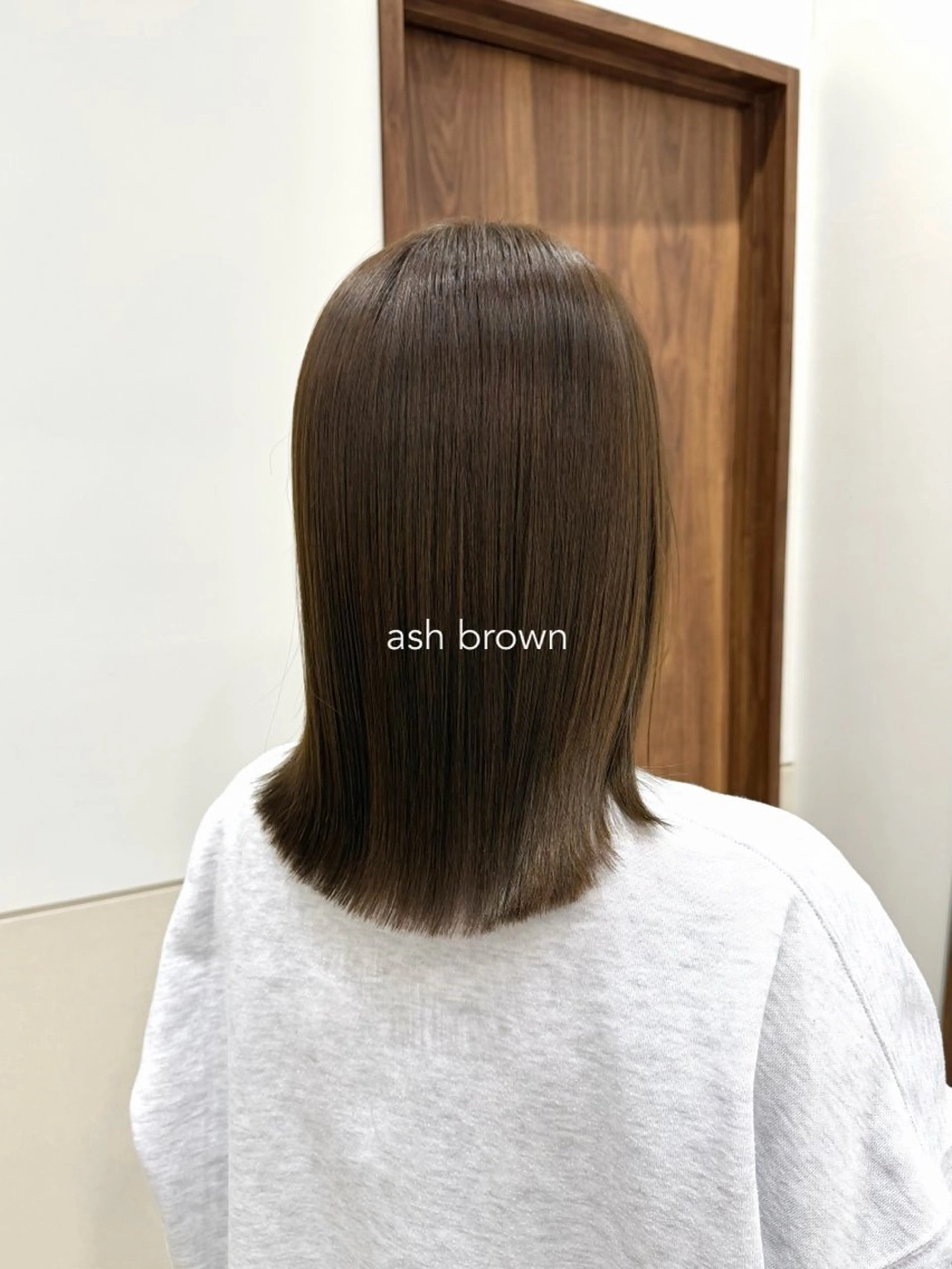 ミディアム カット ヘアカラー トリートメント 髪質改善/透明感カラ ー🫧/YUIKAのヘアスタイル