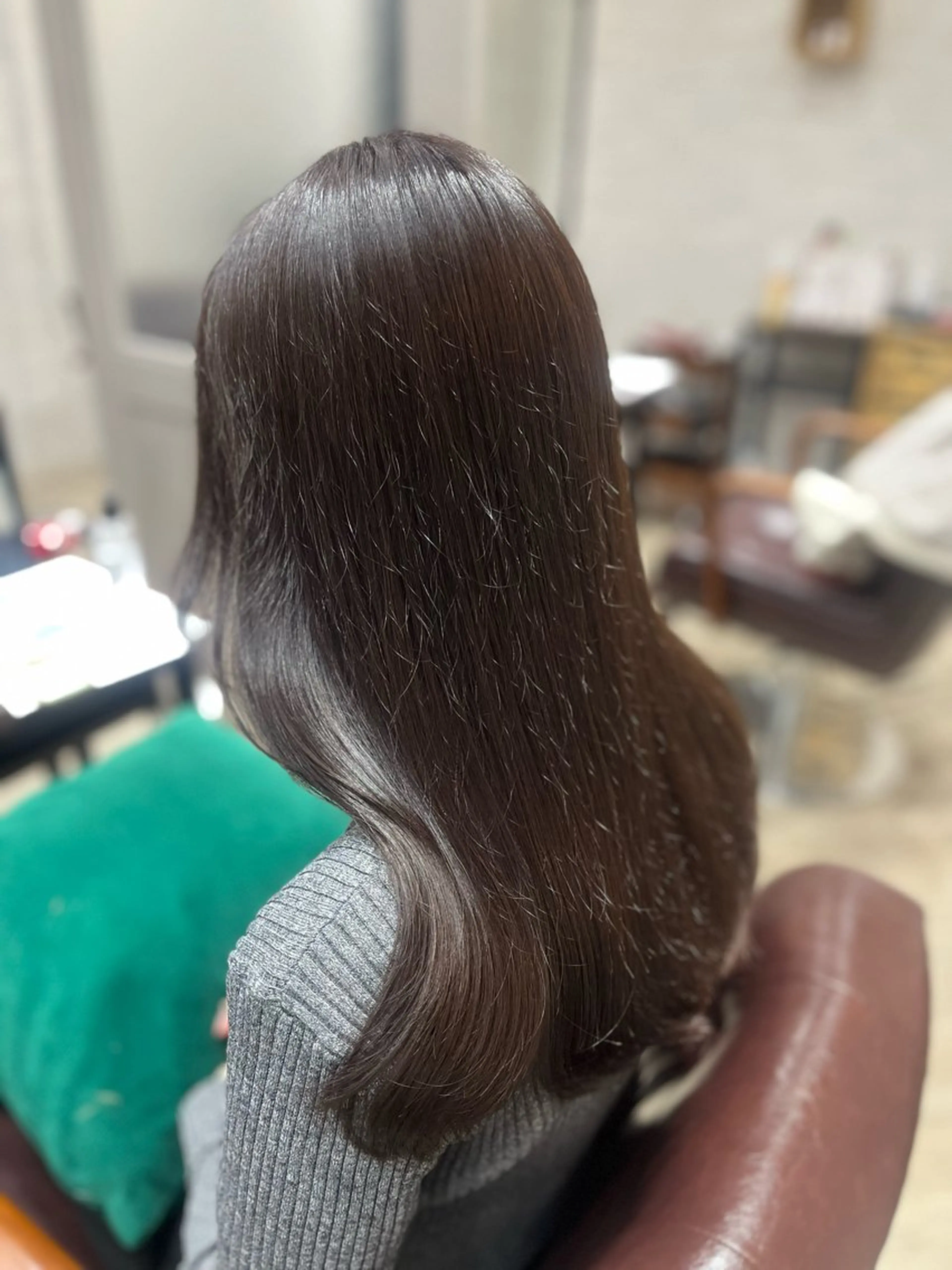 ロング カラー ブラウンカラー ナチュラルブラウン カット ヘアカラー トリートメント ヘッドスパ 🫧ぷる艶カラー🫧 Yuubi🦩のヘアスタイル