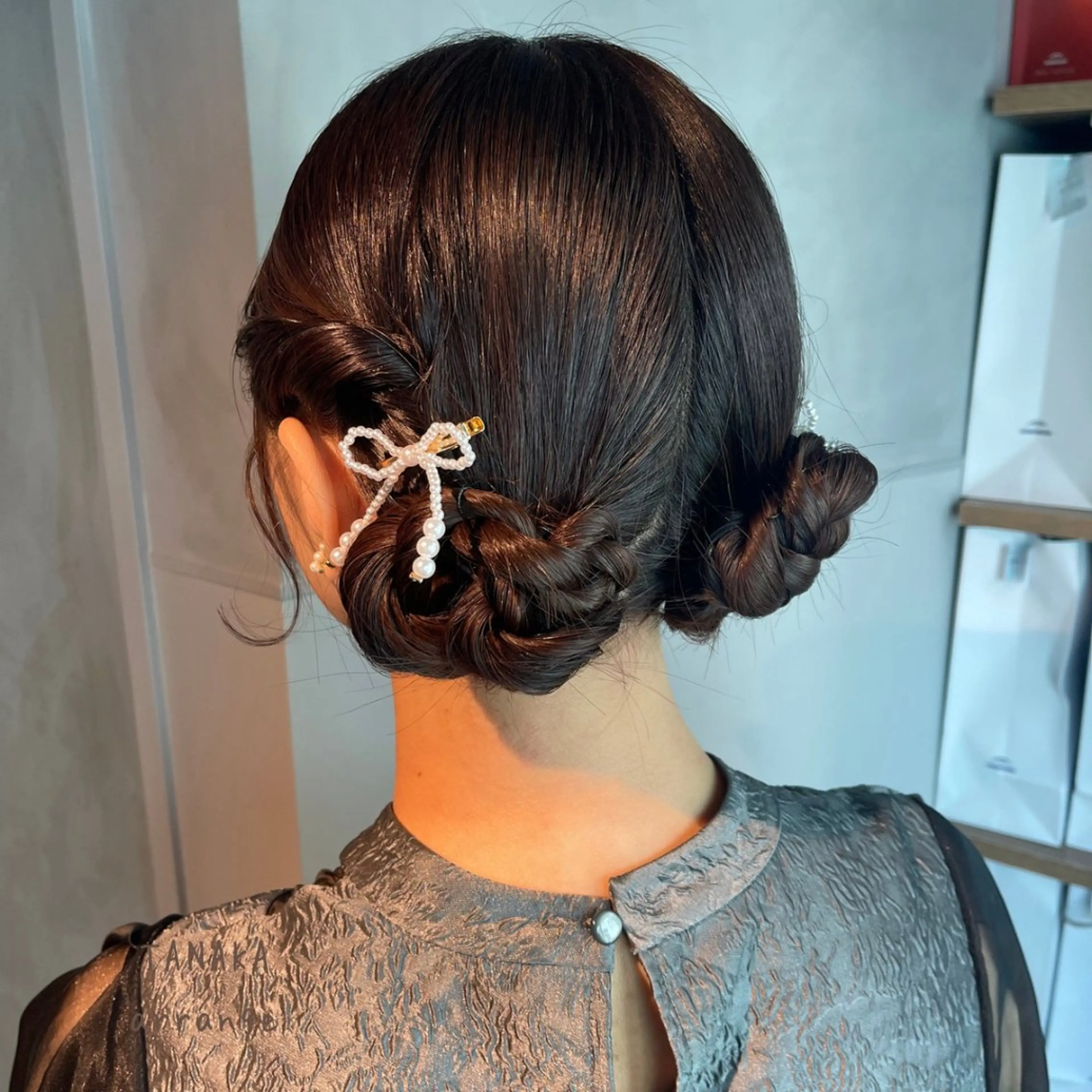 ヘアアレンジ ポニーテール 結婚式・ブライダル 卒業式のヘアスタイル ヘアセット charm《銀座》 ヘアセット/縮毛矯正のヘアスタイル