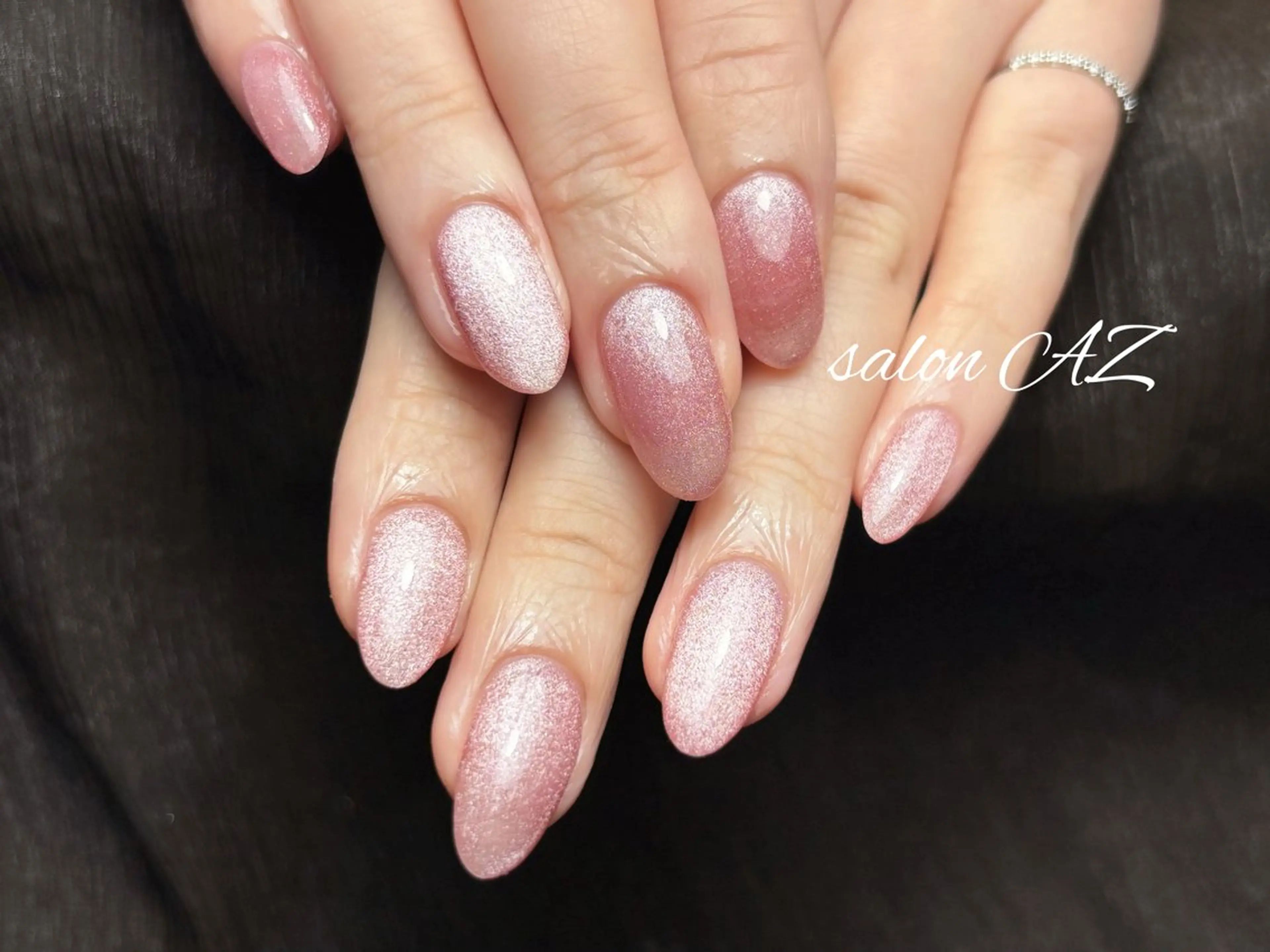 ネイル 桜ネイル 長さ出し フットネイル フレンチネイル ジェルネイル salon AZのネイルデザイン