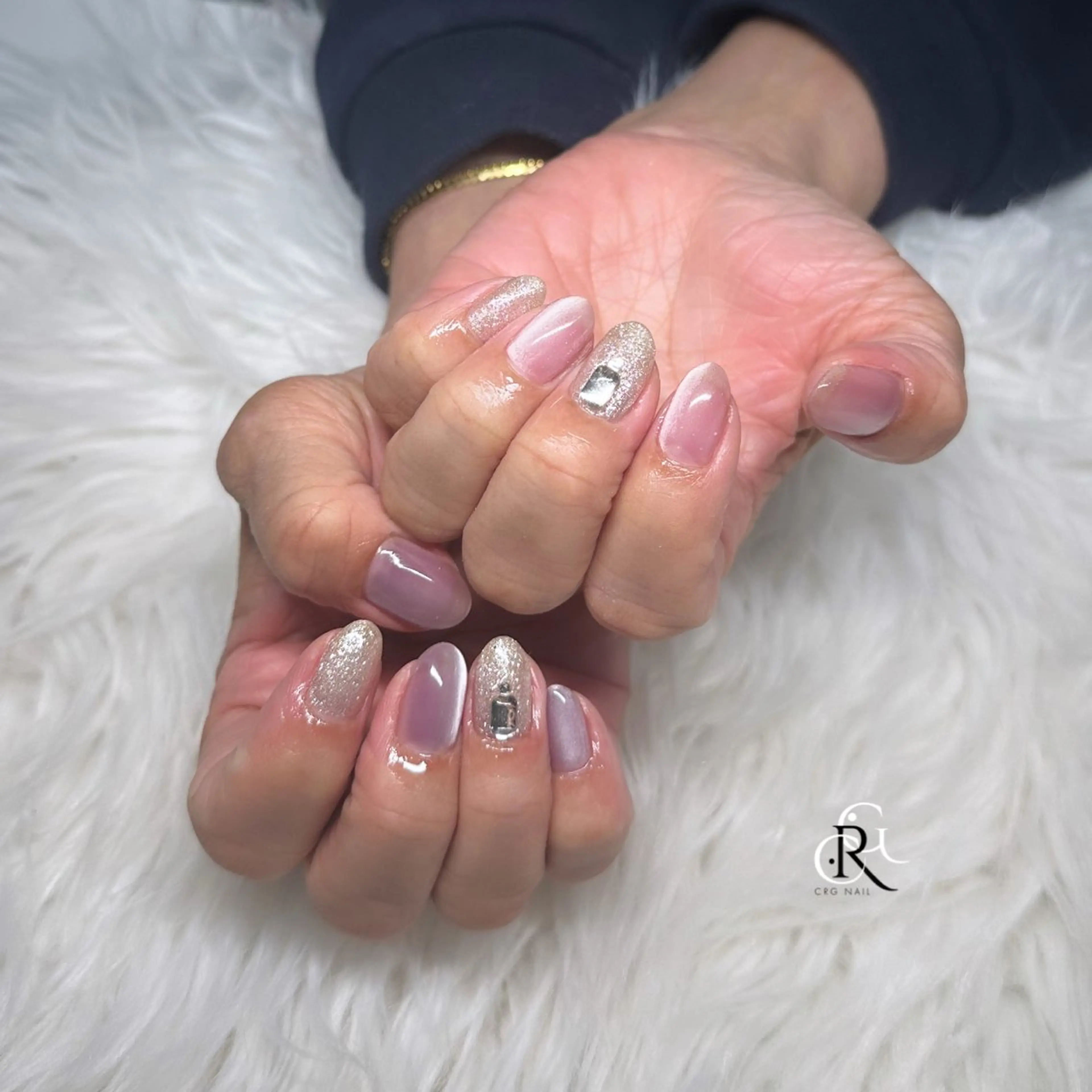 ネイル ジェルネイル マグネットネイル ハンドネイル 美フォルム✨ CRG　RURIのネイルデザイン