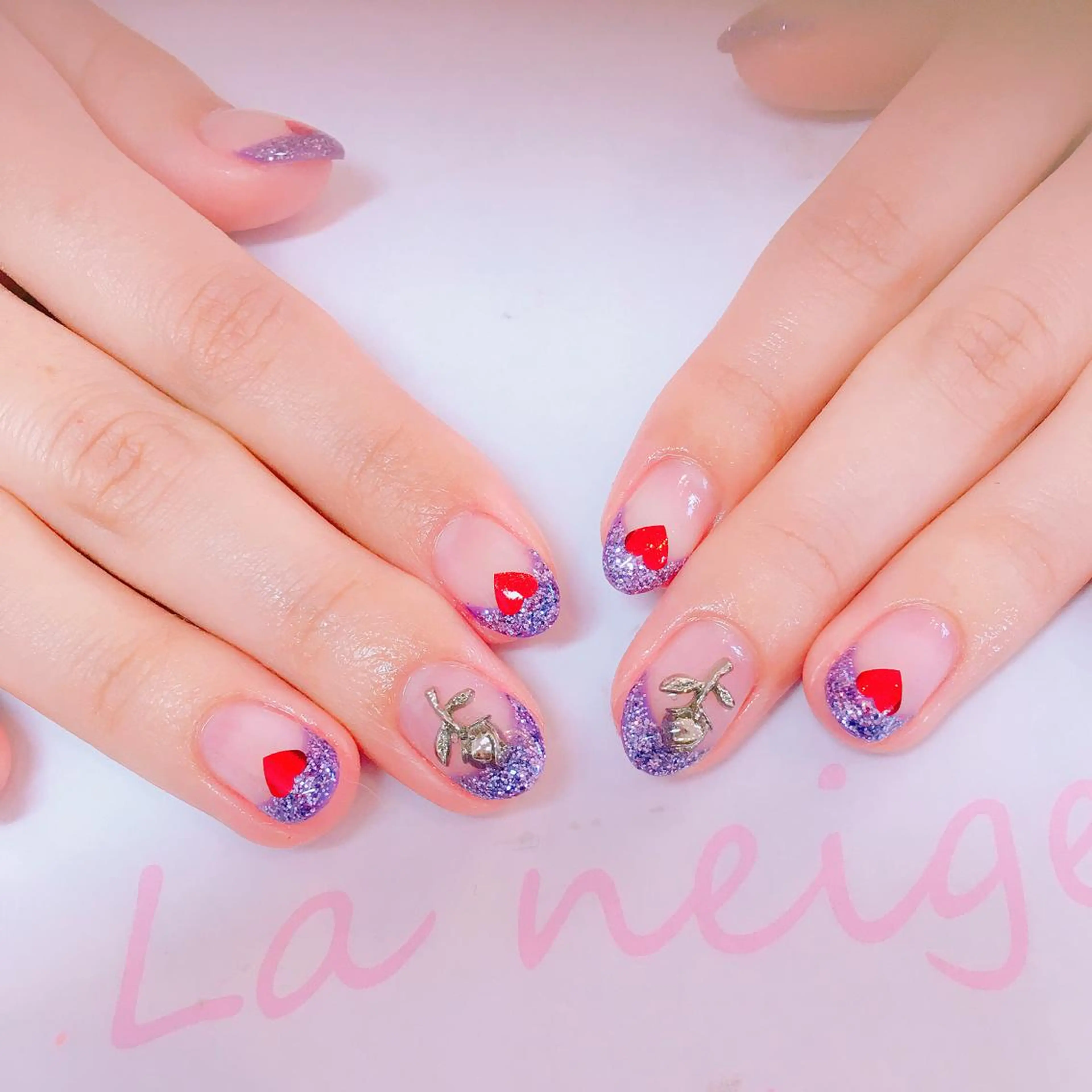 ネイル La neige* yuki 🥯🍑のネイルデザイン