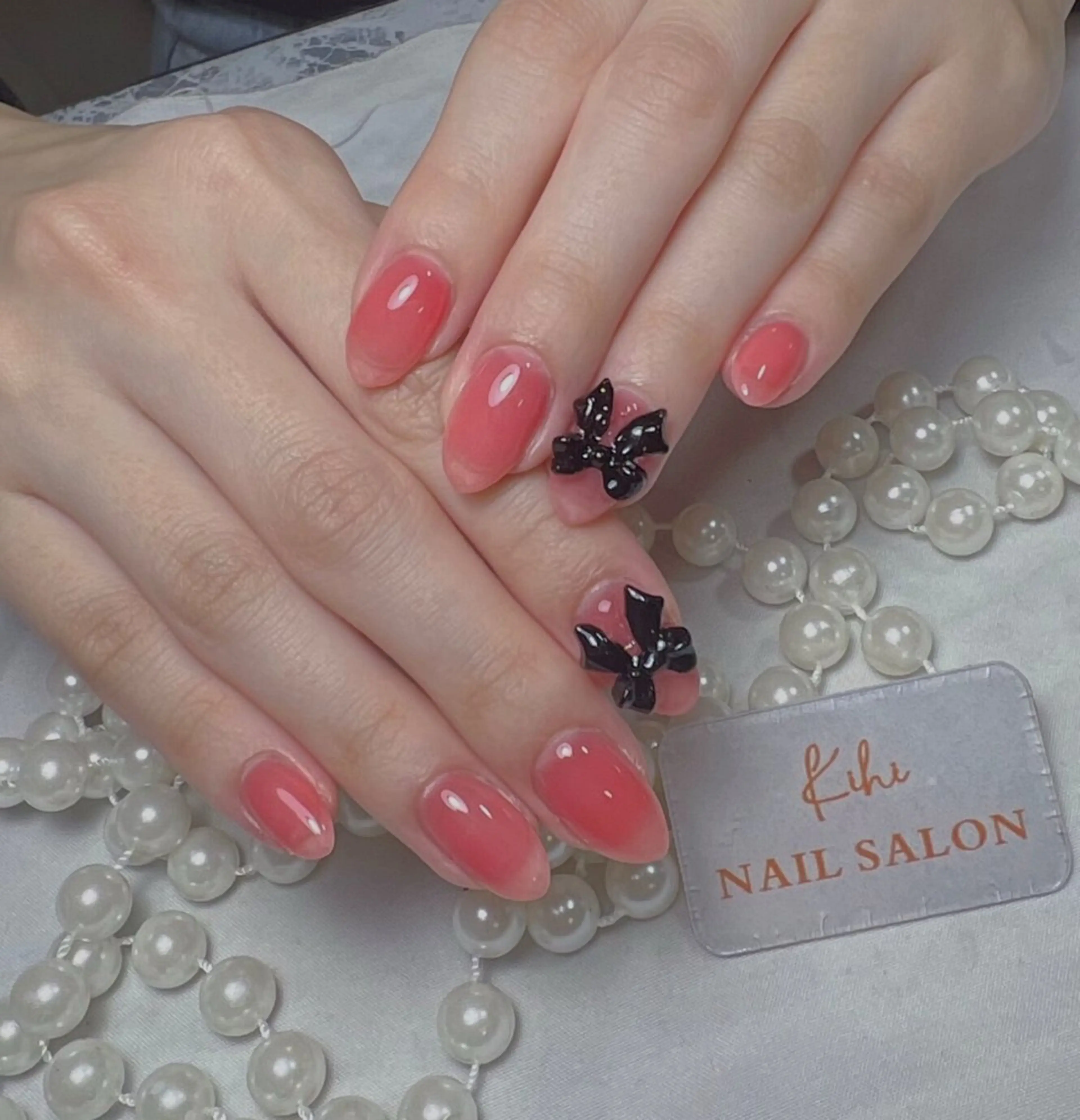 ネイル アートネイル フレンチネイル ジェルネイル グラデーション 韓国ネイル 村中 ハナのネイルデザイン