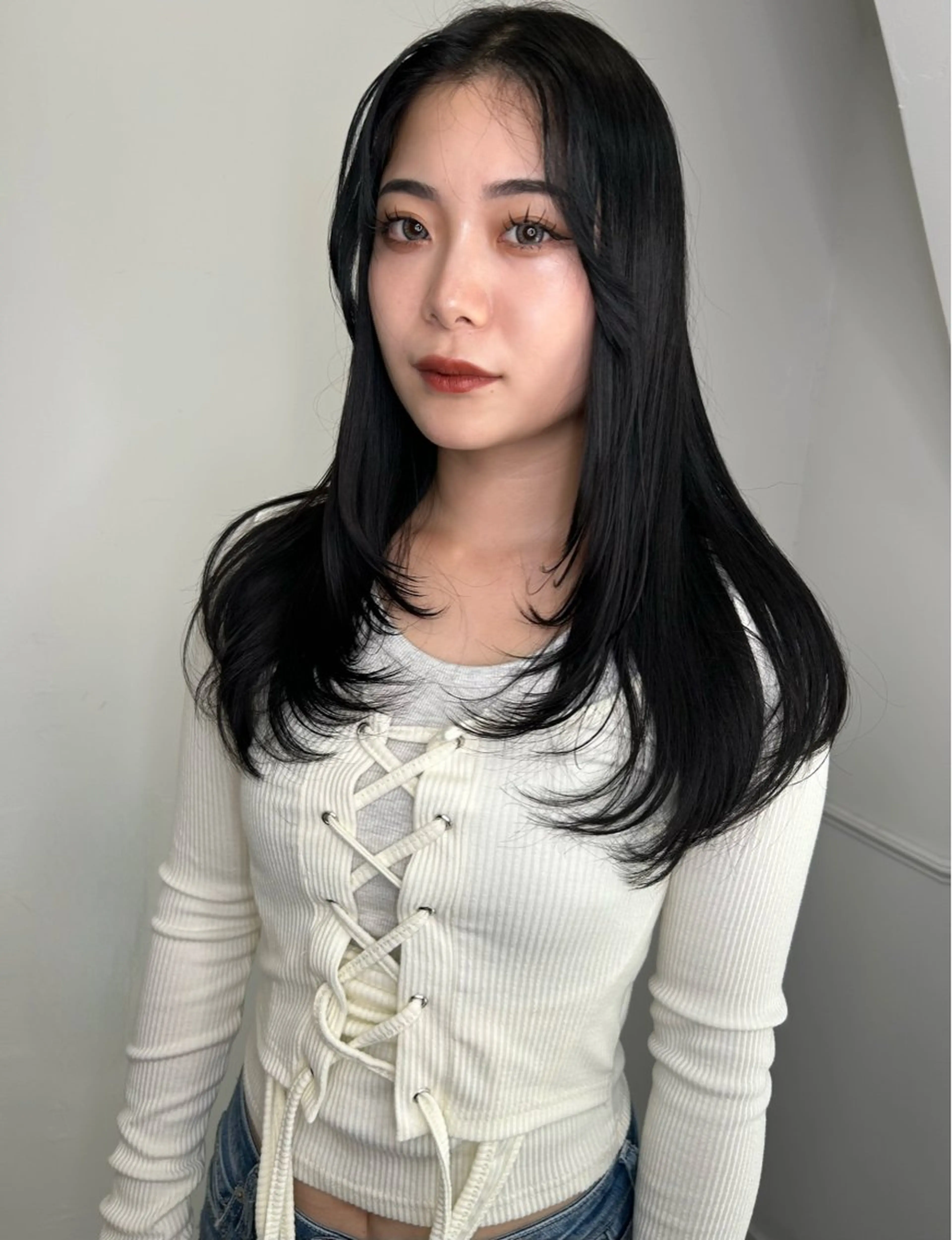 セミロング カラー レイヤーカット land所属・透明感カラー/レイヤ ー🌙Honokaのヘアスタイル