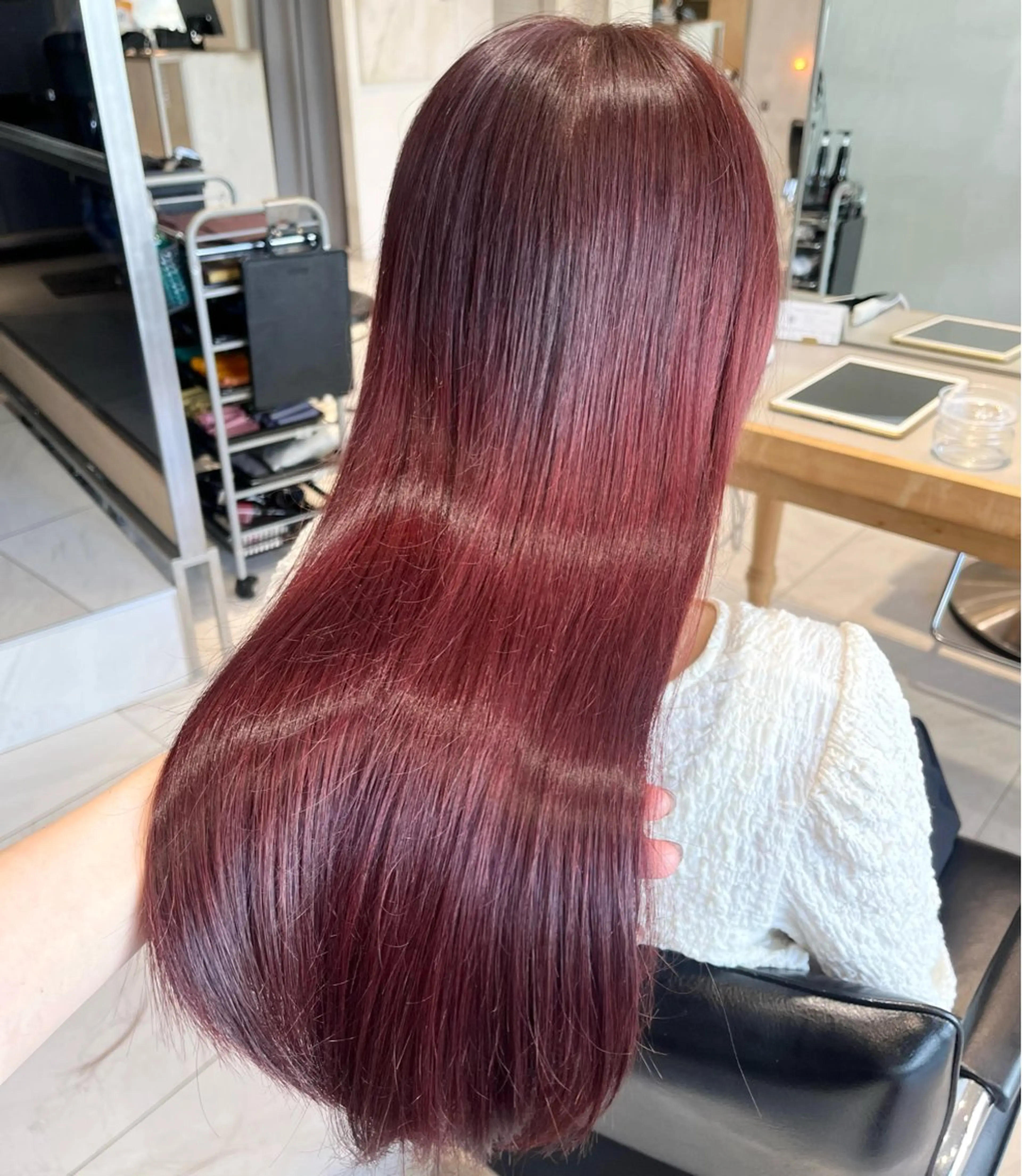 ロング カラー ヘアカラー トリートメント ヘッドスパ ヘアセット 🎀艶モテカラー🎀 彩季のヘアスタイル