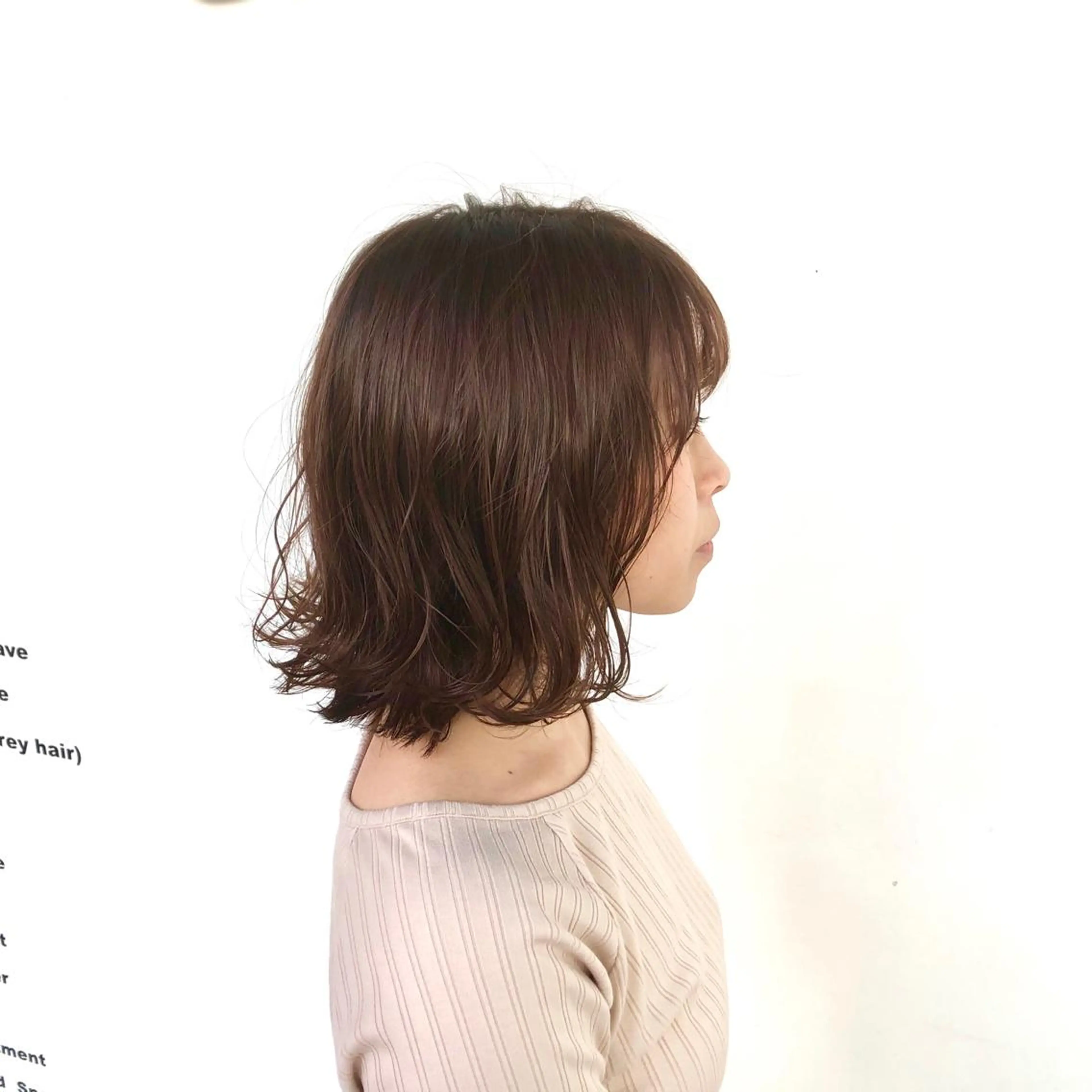 ショート カラー ラベンダーカラー ボブ 外ハネヘア シェアサロン　シエナ所属・東條 克義のヘアスタイル