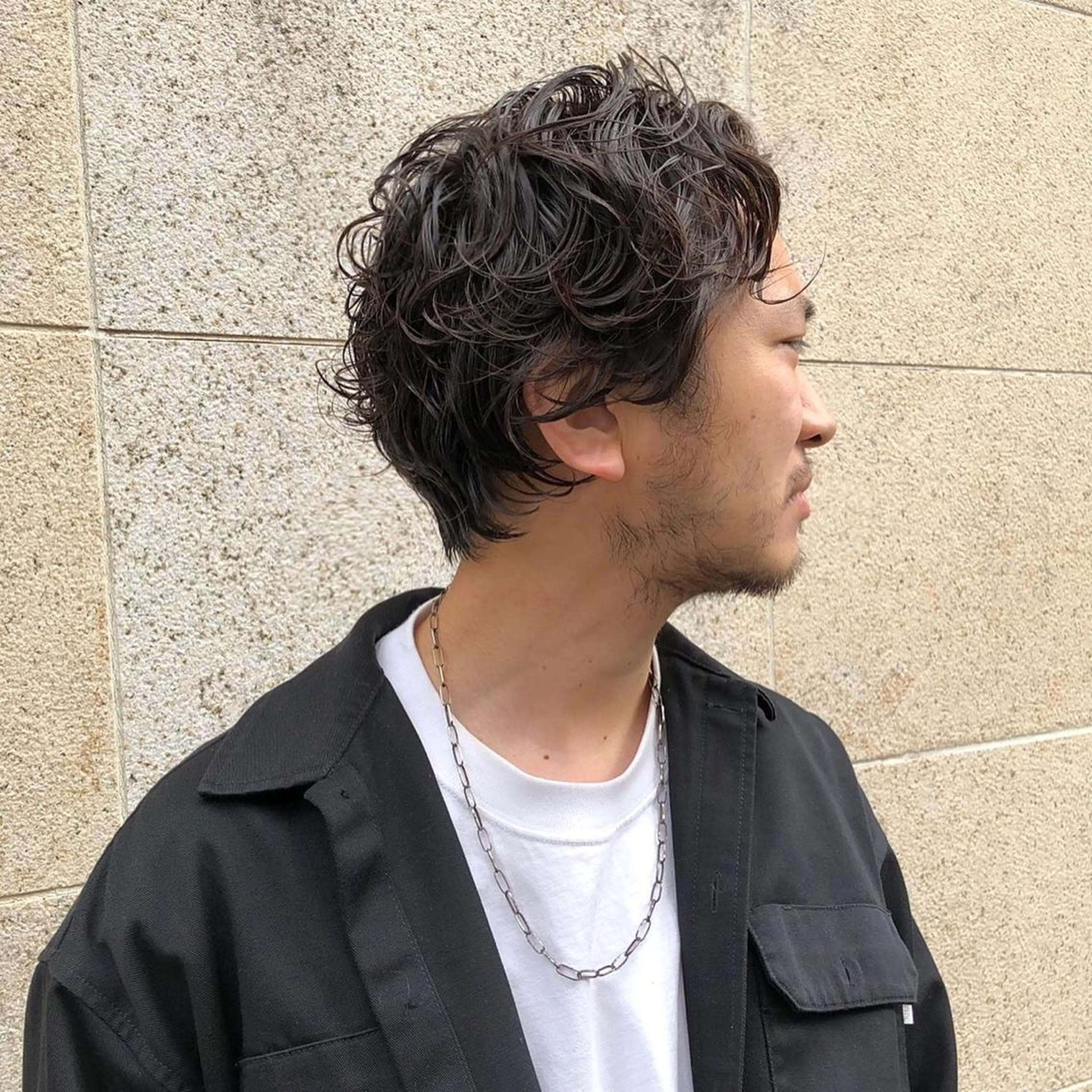 ショート パーマ ヘアアレンジ メンズ BRUNTJET所属・MAEDA MADOKAのヘアスタイル