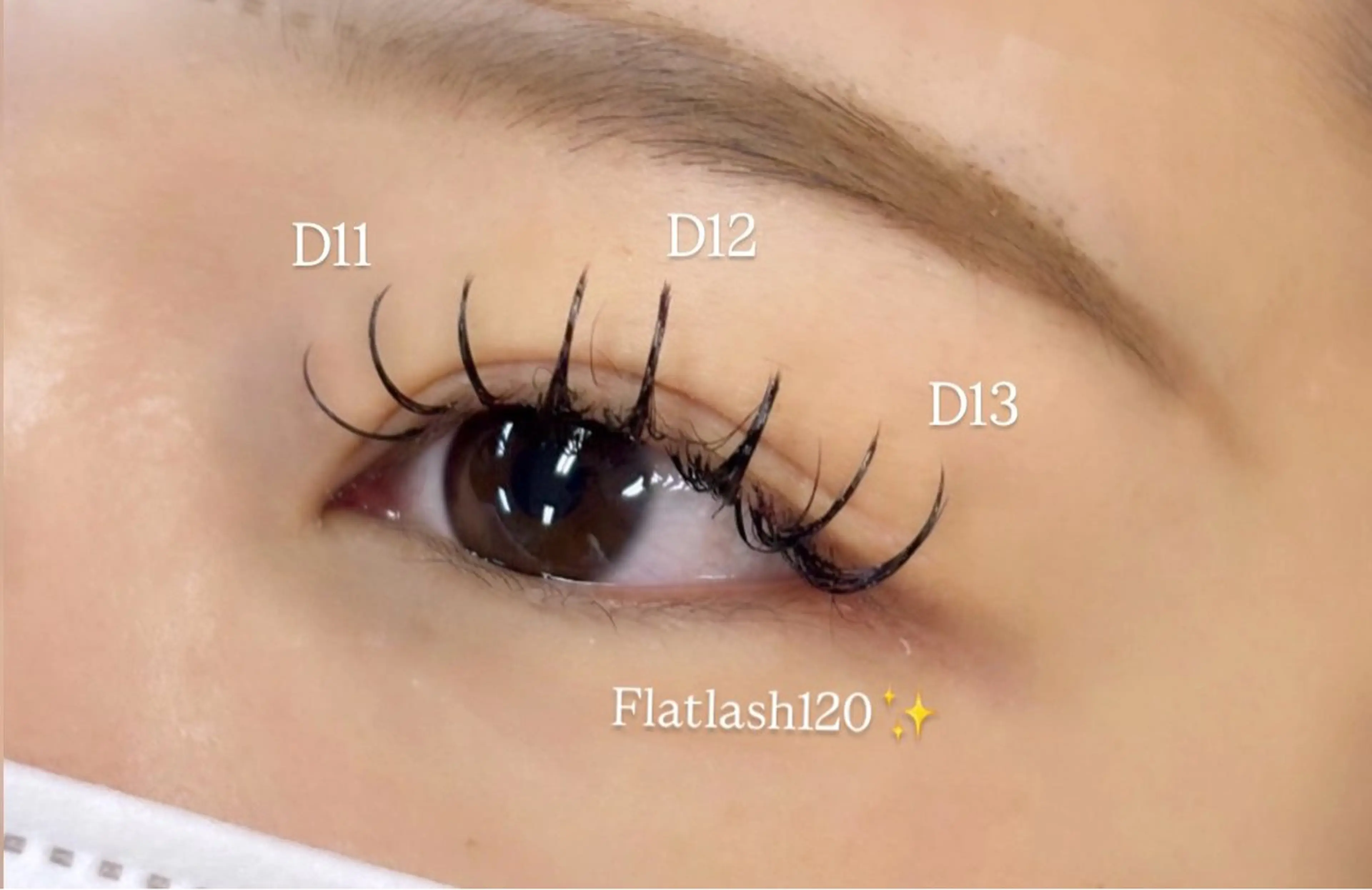 マツエク・マツパ 目尻長め 中谷 桃佳のマツエク・マツパデザイン