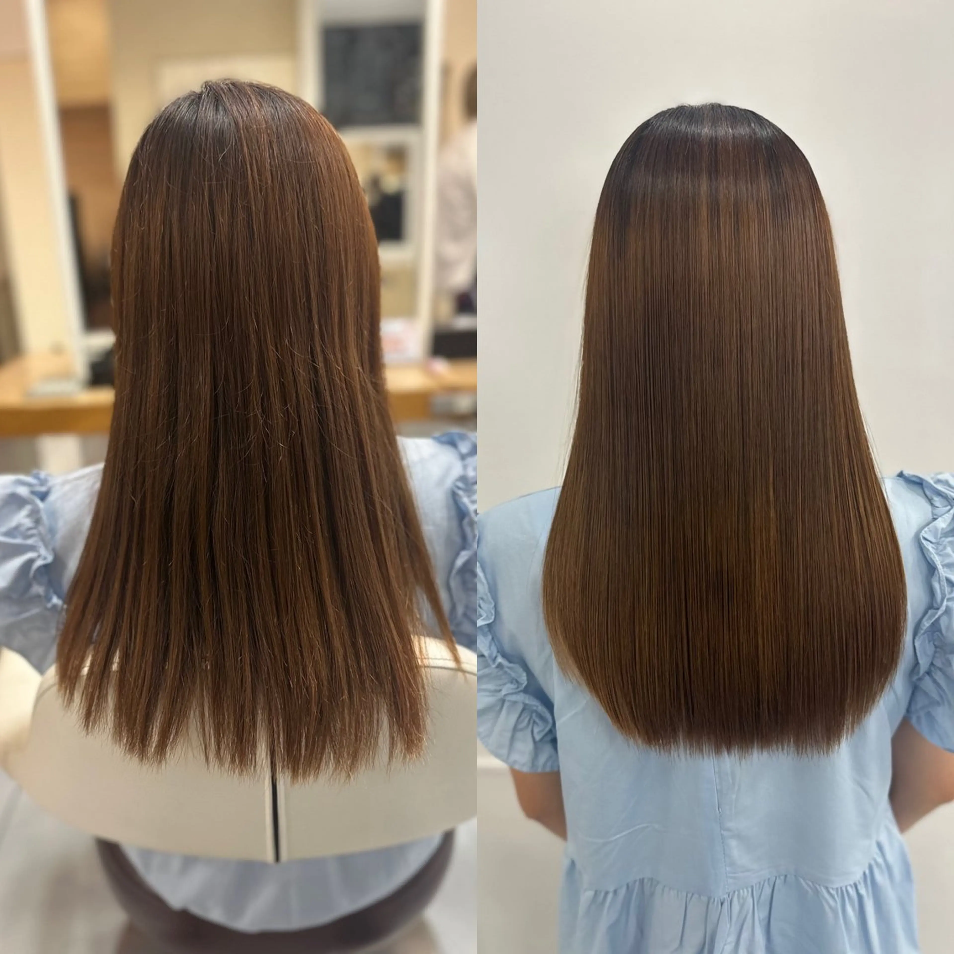 ロング パーマ 縮毛矯正 トリートメント 髪質改善/縮毛矯正 /ブリーチ矯正/岡部のヘアスタイル