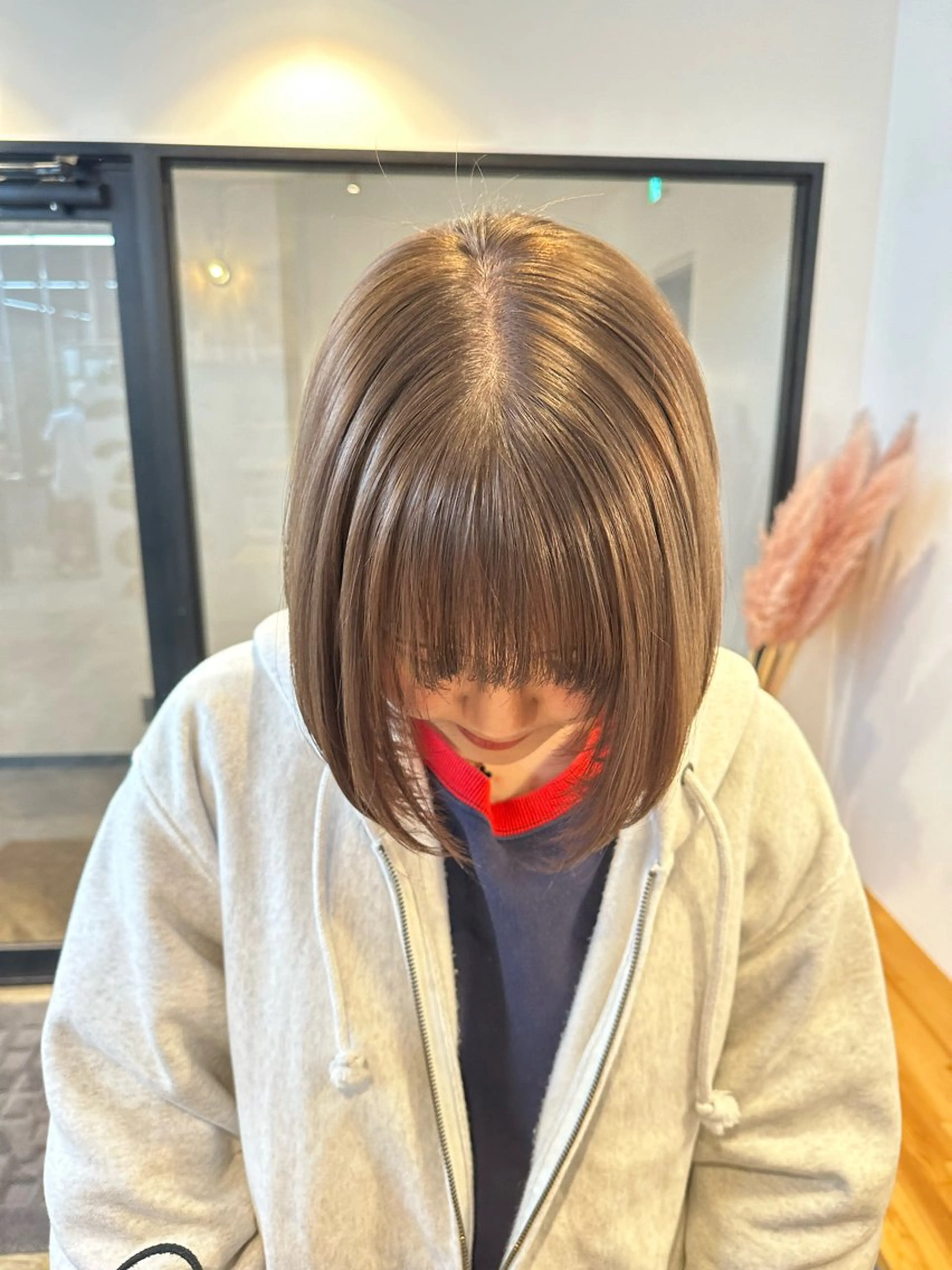 【見つけた人はラッキー☁️気まぐれクーポン】カット+ミラーコーティングカラー+TOKIOトリートメントの写真